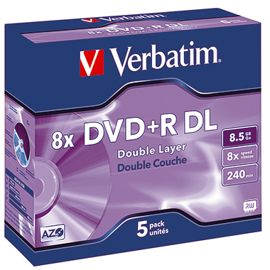 Verbatim DVD+R Double Layer 5 St./Pck.