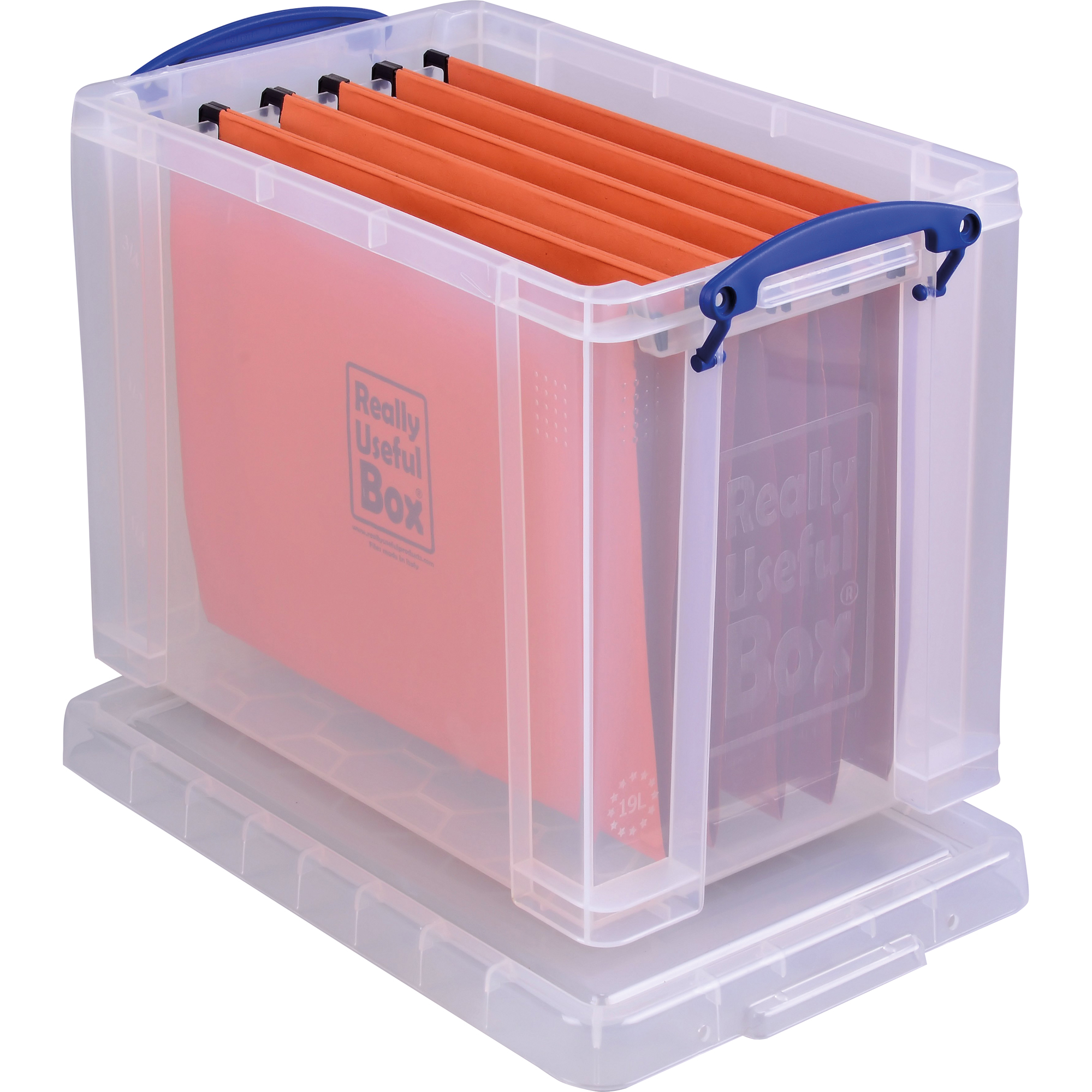 Really Useful Box Aufbewahrungsbox 39,5 x 29 x 25,5 cm 19l , transparent