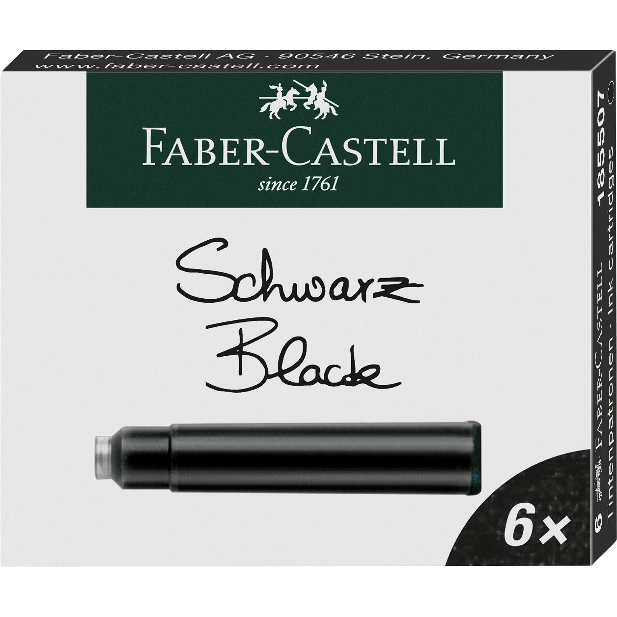 Faber-Castell Tintenpatrone Standard nicht löschbar schwarz