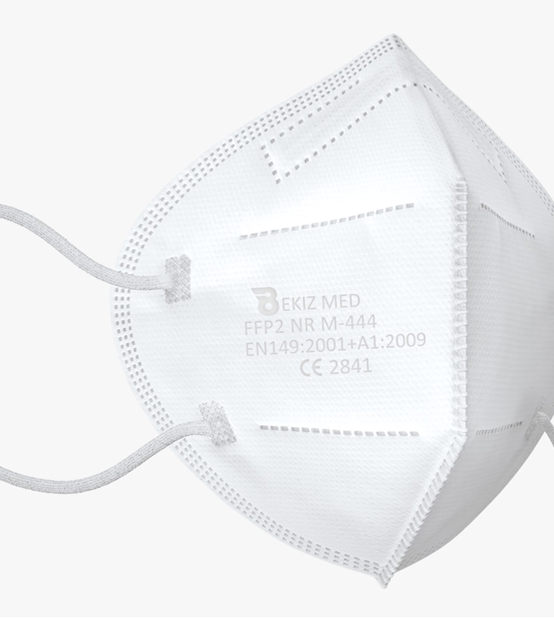 Gesichtsmaske FFP2 CE2841 zertifiziert einzeln verpackt 10-er Box weiß