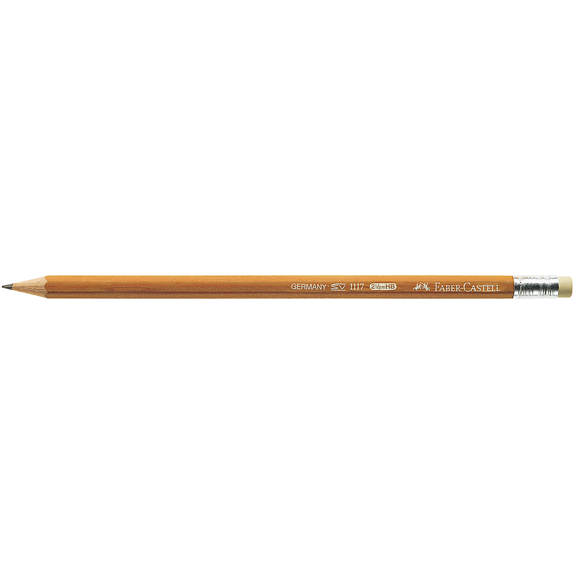 Faber-Castell Bleistift 1117 mit Radierer HB