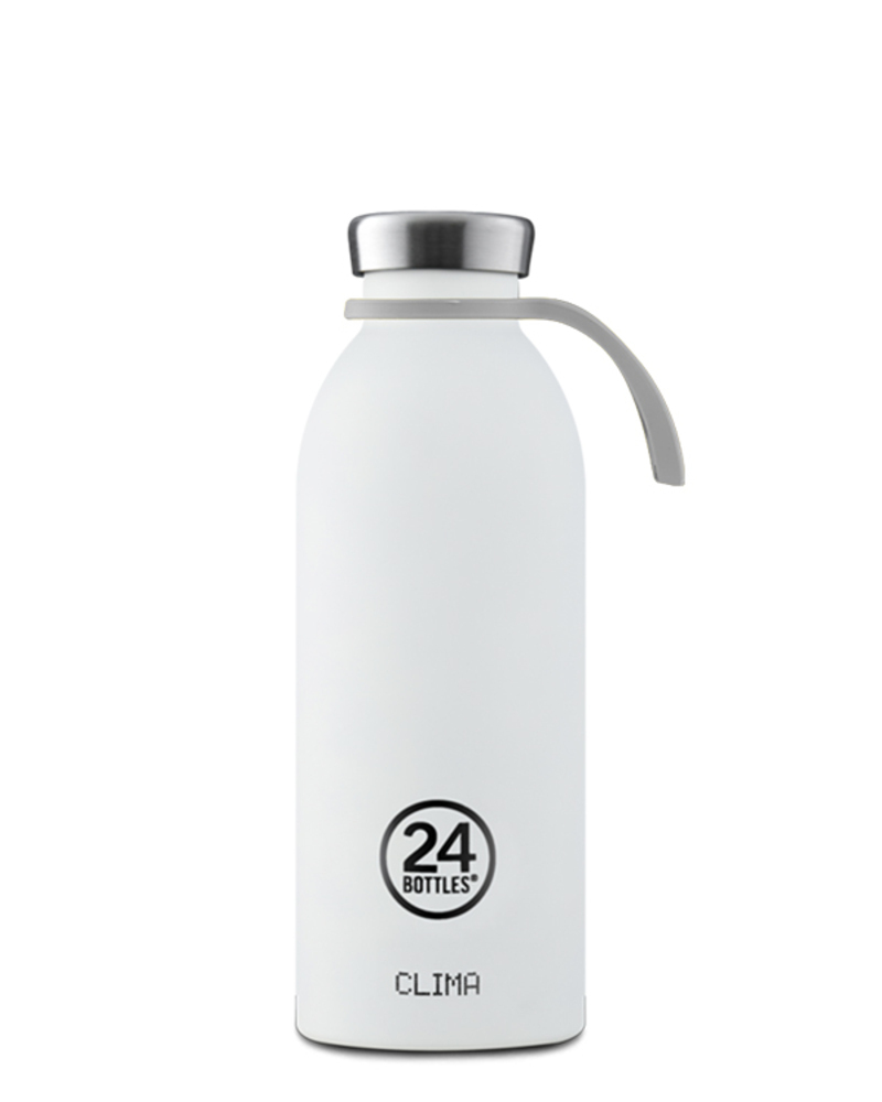 24BOTTLES® Flaschenbinder aus Silikon hellgrau