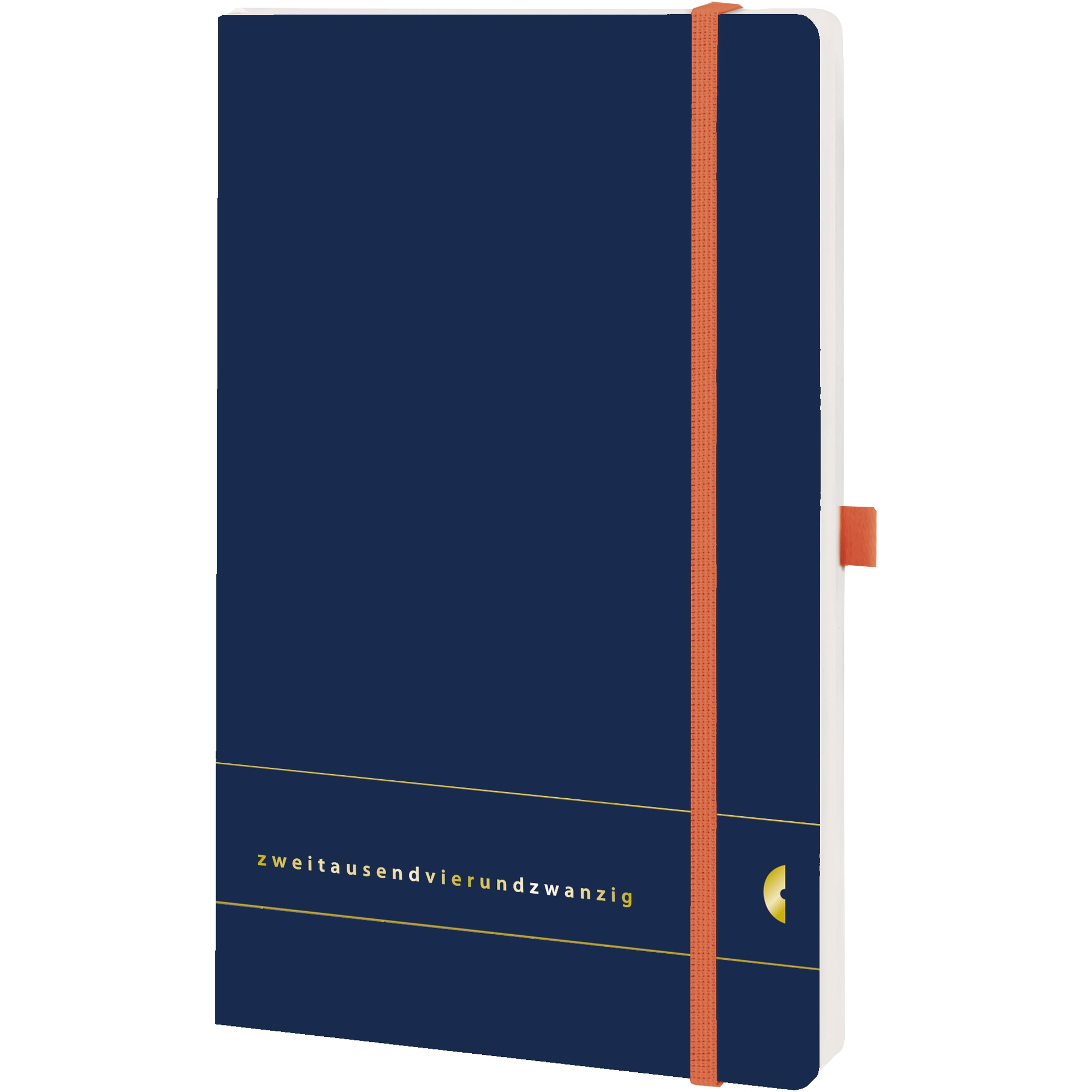 Chronoplan Buchkalender Chronobook Origins A5 2024 Softcover dunkelblau
