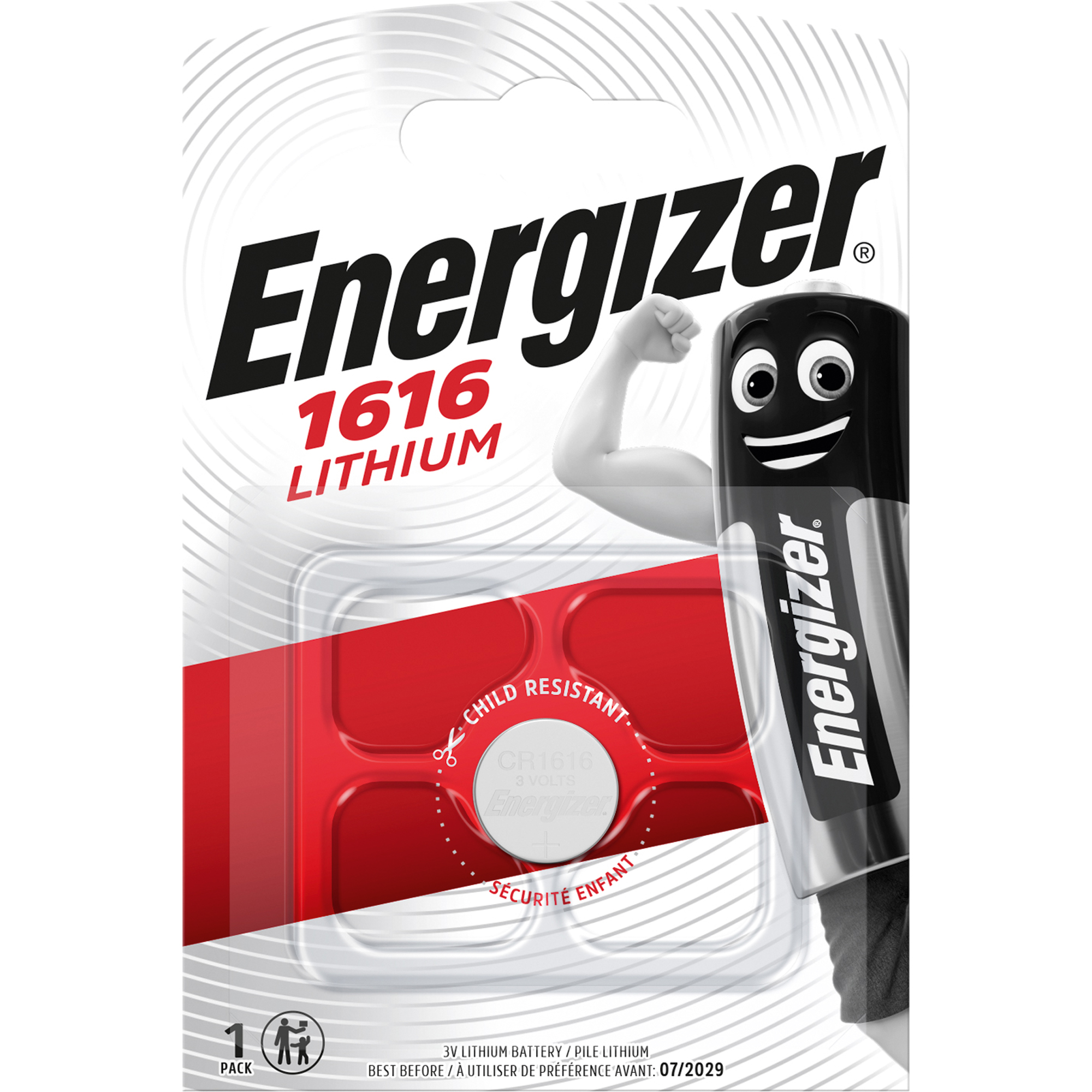 Energizer Knopfzelle CR 1616 E300843903 Lithium