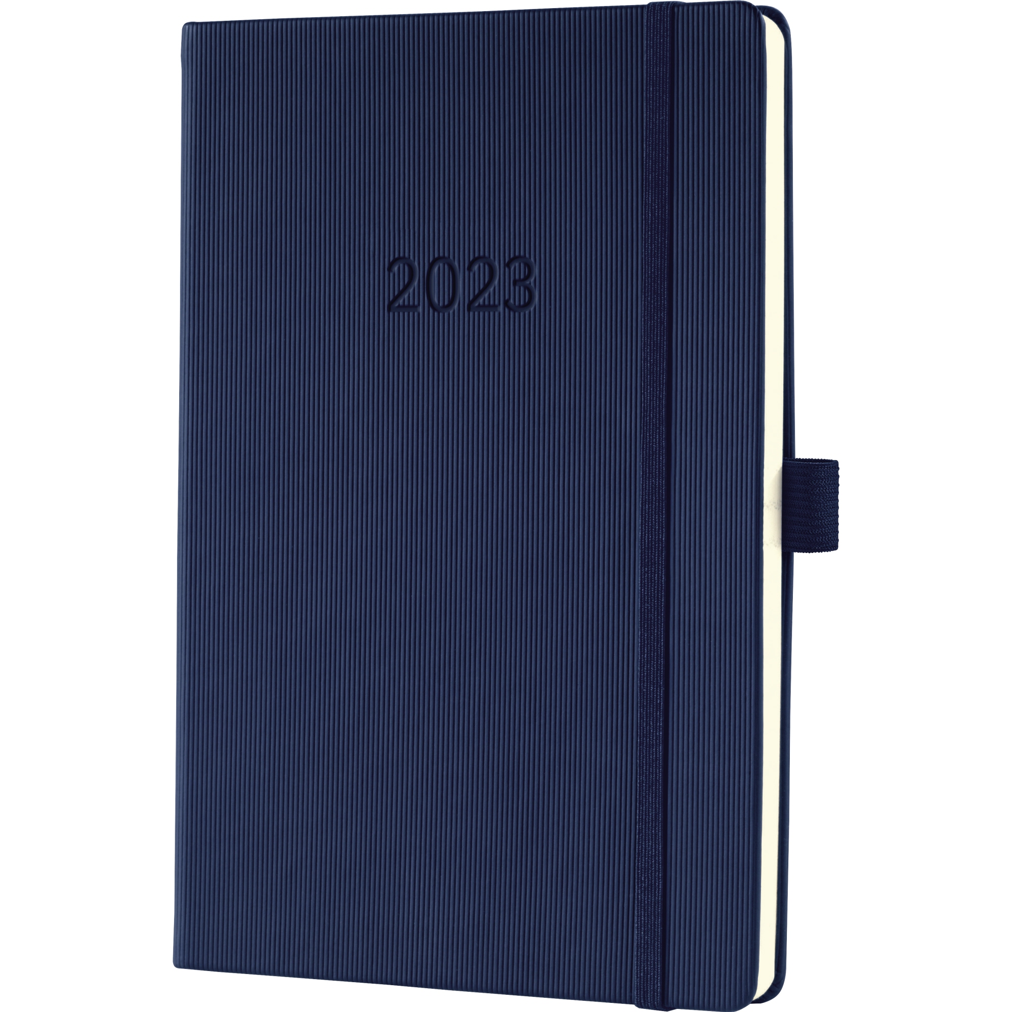 SIGEL Buchkalender Conceptum 2023 A5 Hardcover Softwave dunkelblau