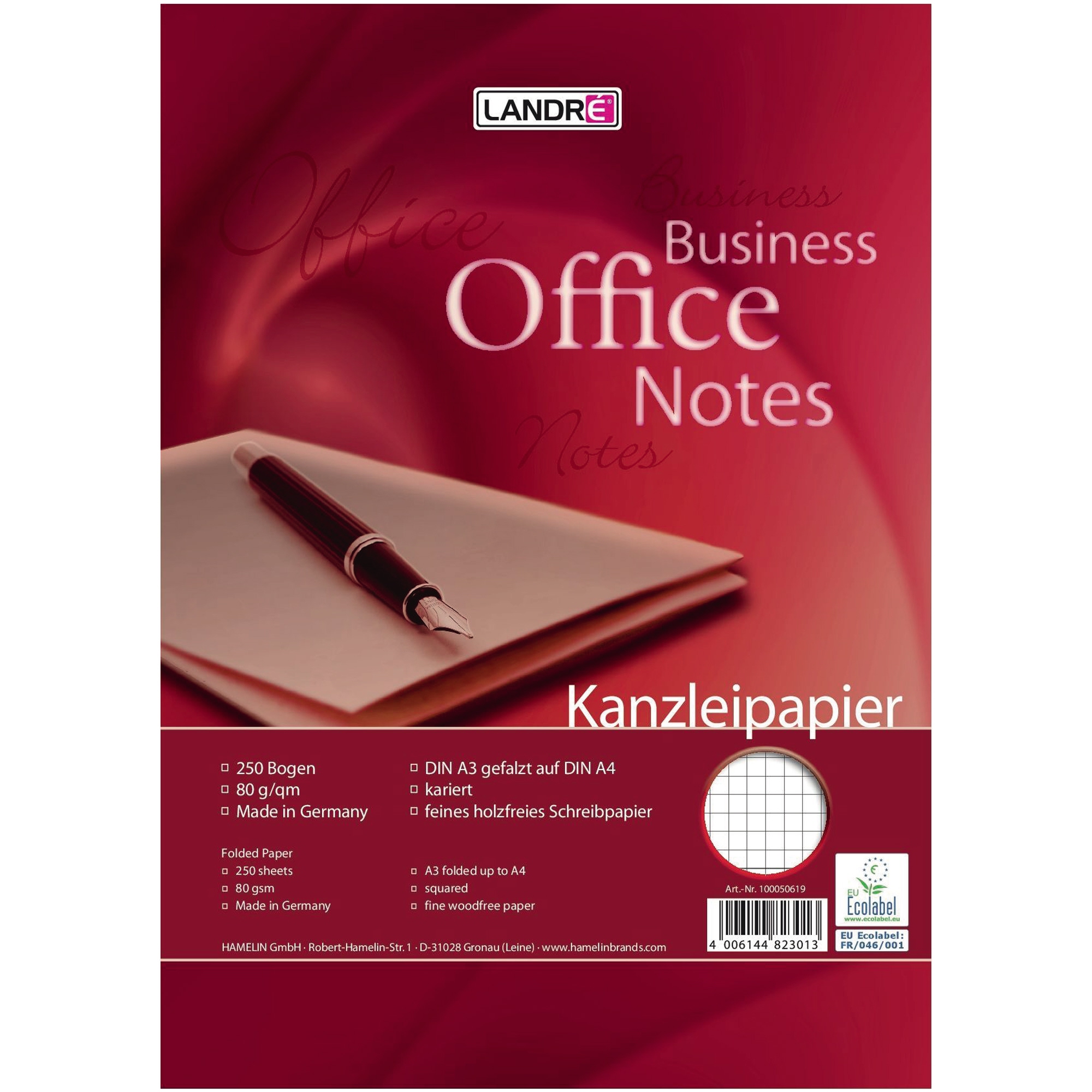 Landré Kanzleipapier Business Office Notes 22