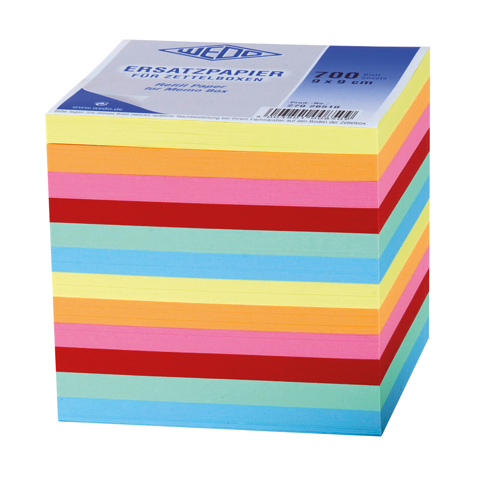 WEDO® Zettelboxeinlage farbig
