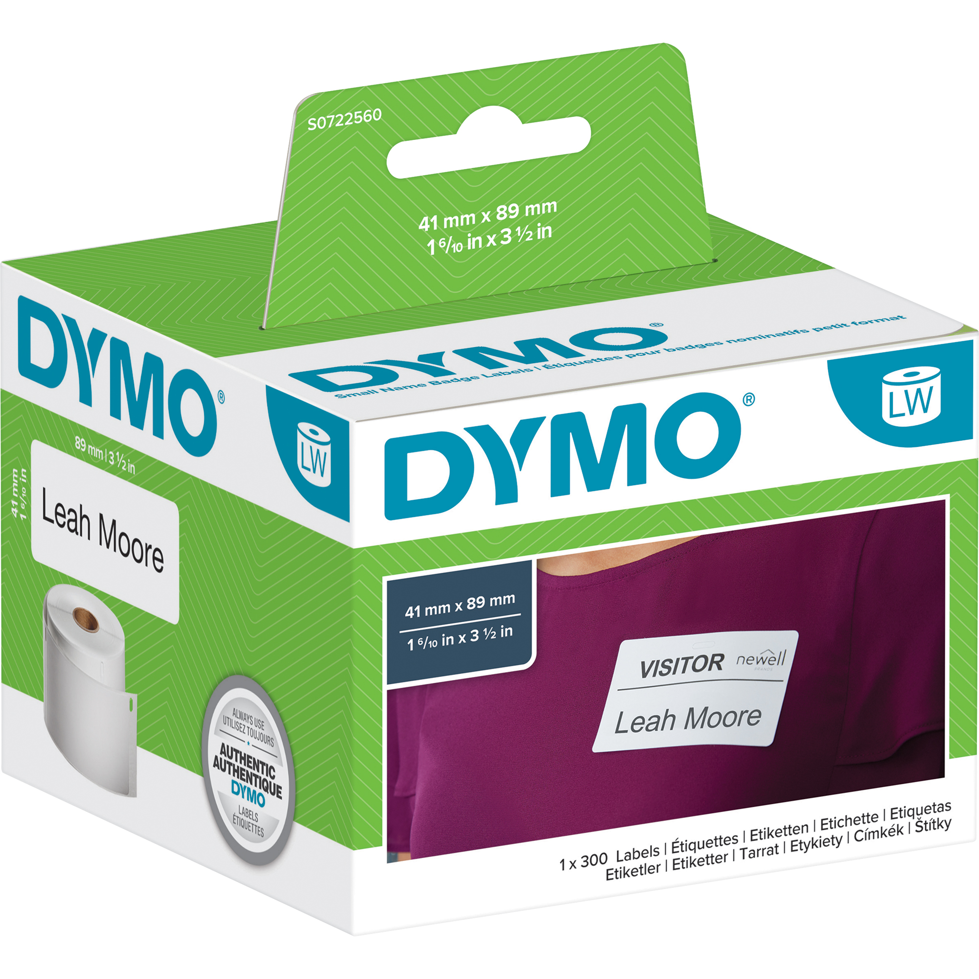 DYMO® Rollenetikett 89 x 41 mm