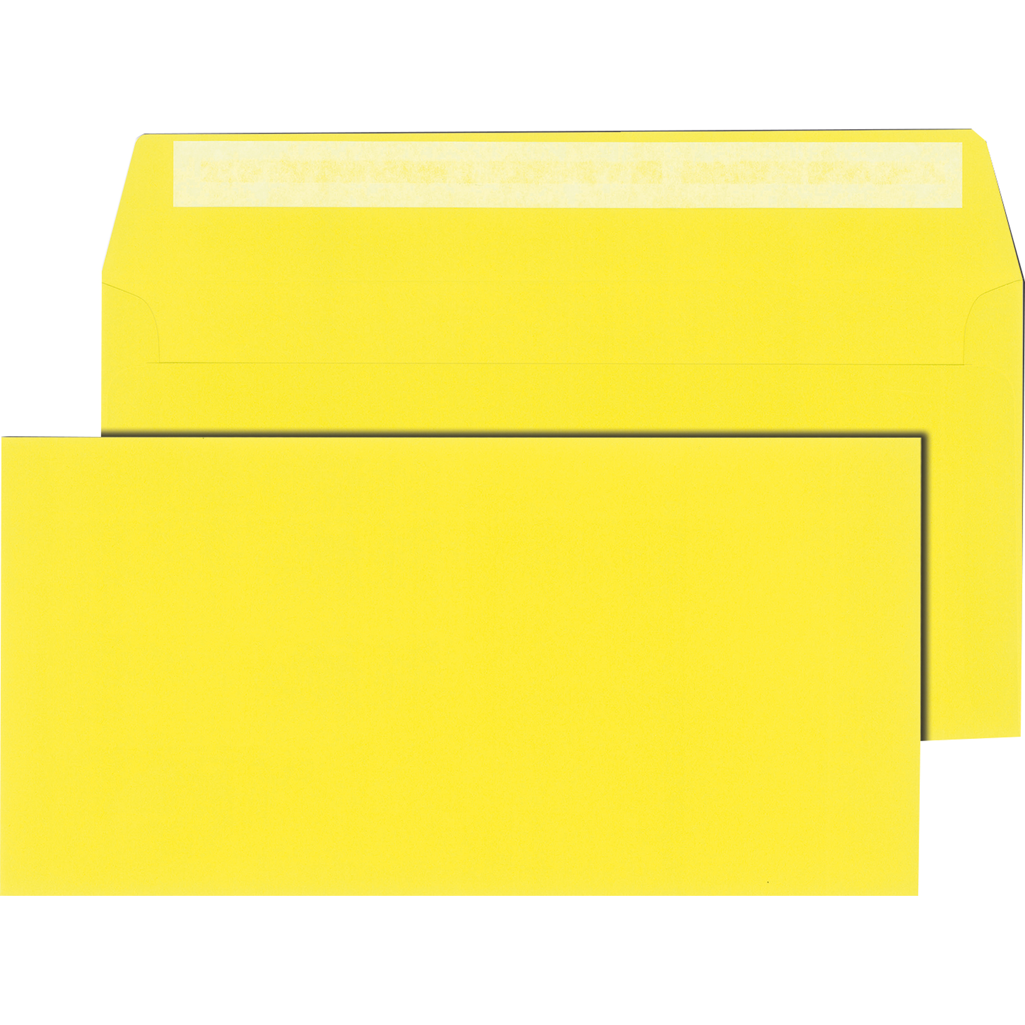 Lemppenau + Rössler-Kuvert Briefumschlag DIN lang+ ohne Fenster gelb