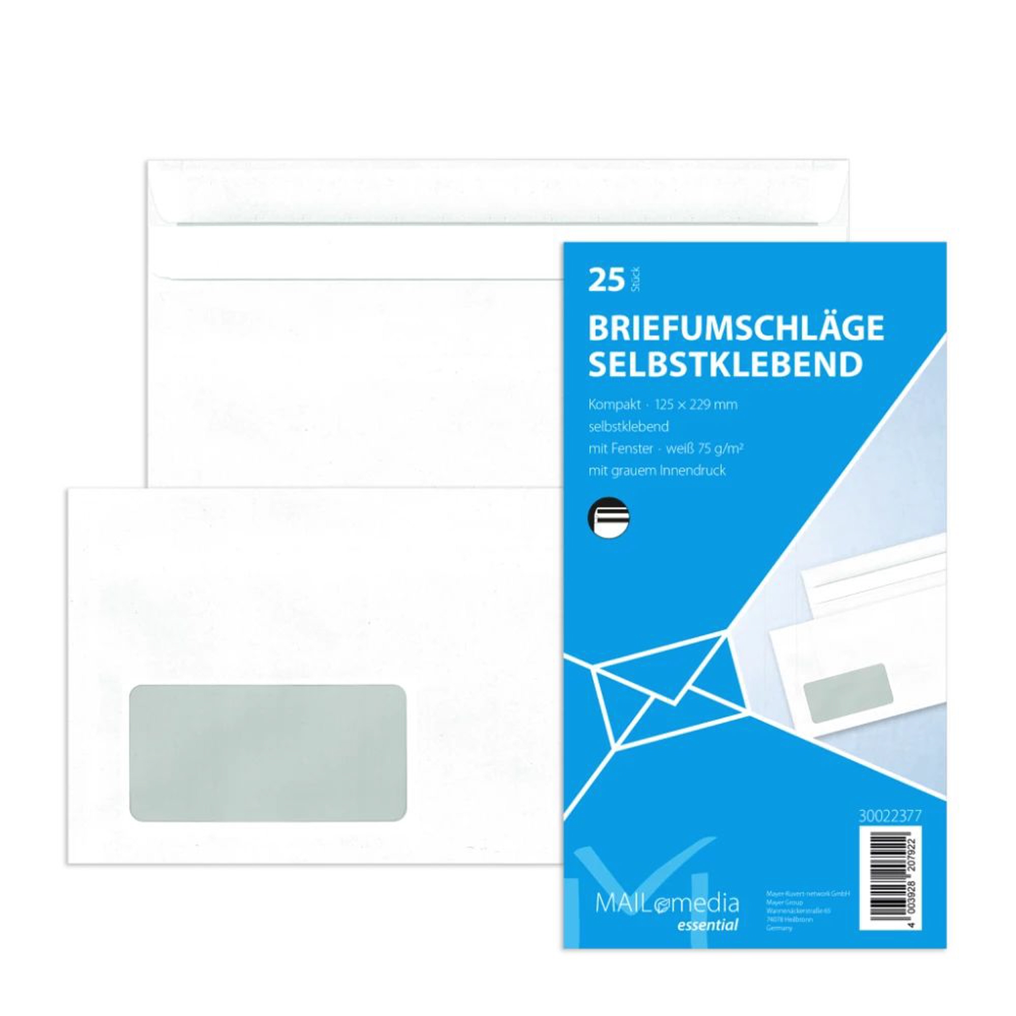 Lemppenau + Rössler-Kuvert Briefumschlag Kompakt mit Fenster