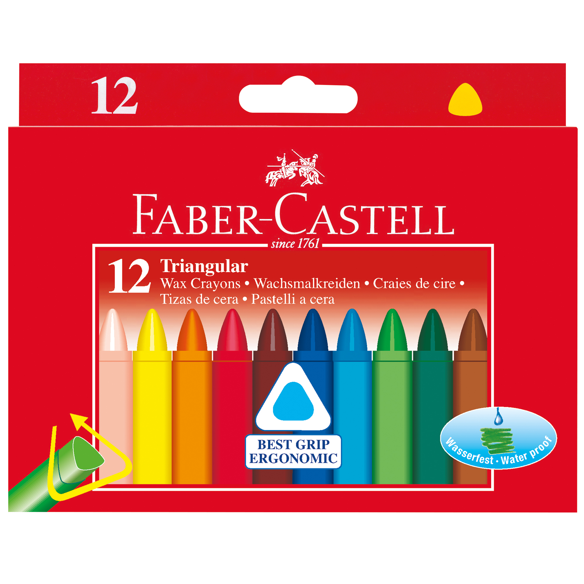 Faber-Castell Dreikant Wachsmalkreiden
