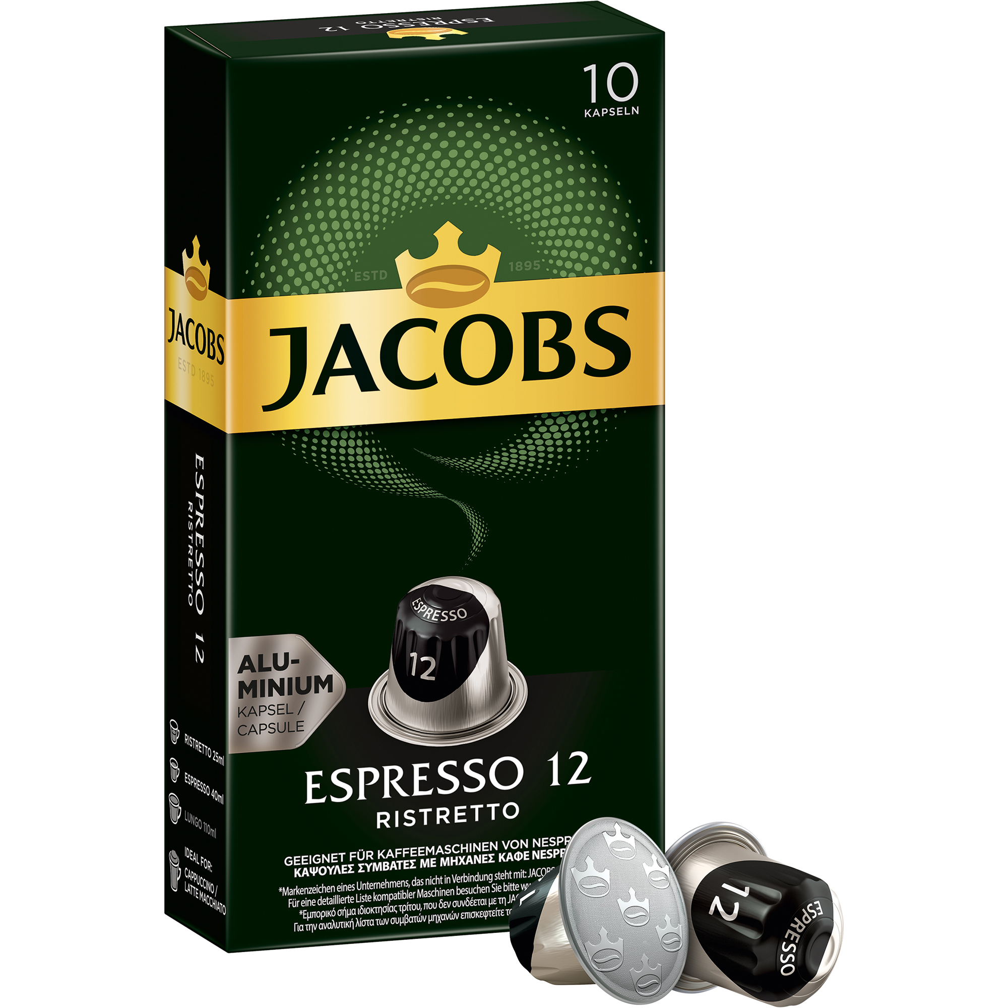 JACOBS Espressokapsel 12 10 x 5,2 g/Pack.