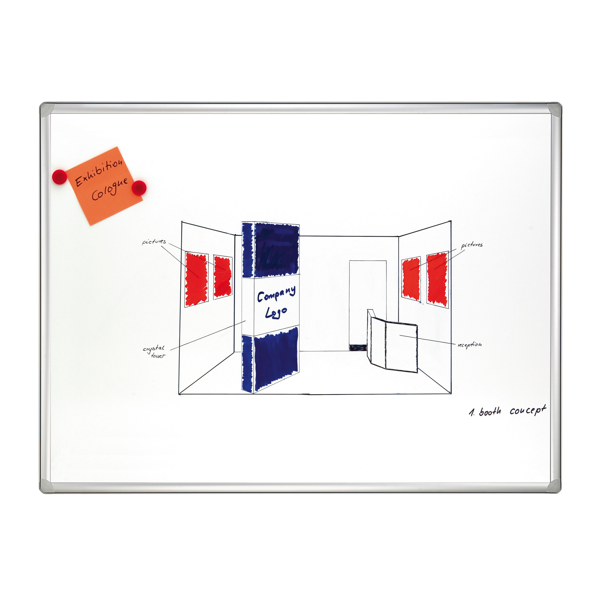 Franken Schreibtafel PRO 150 x 100 cm (B x H)