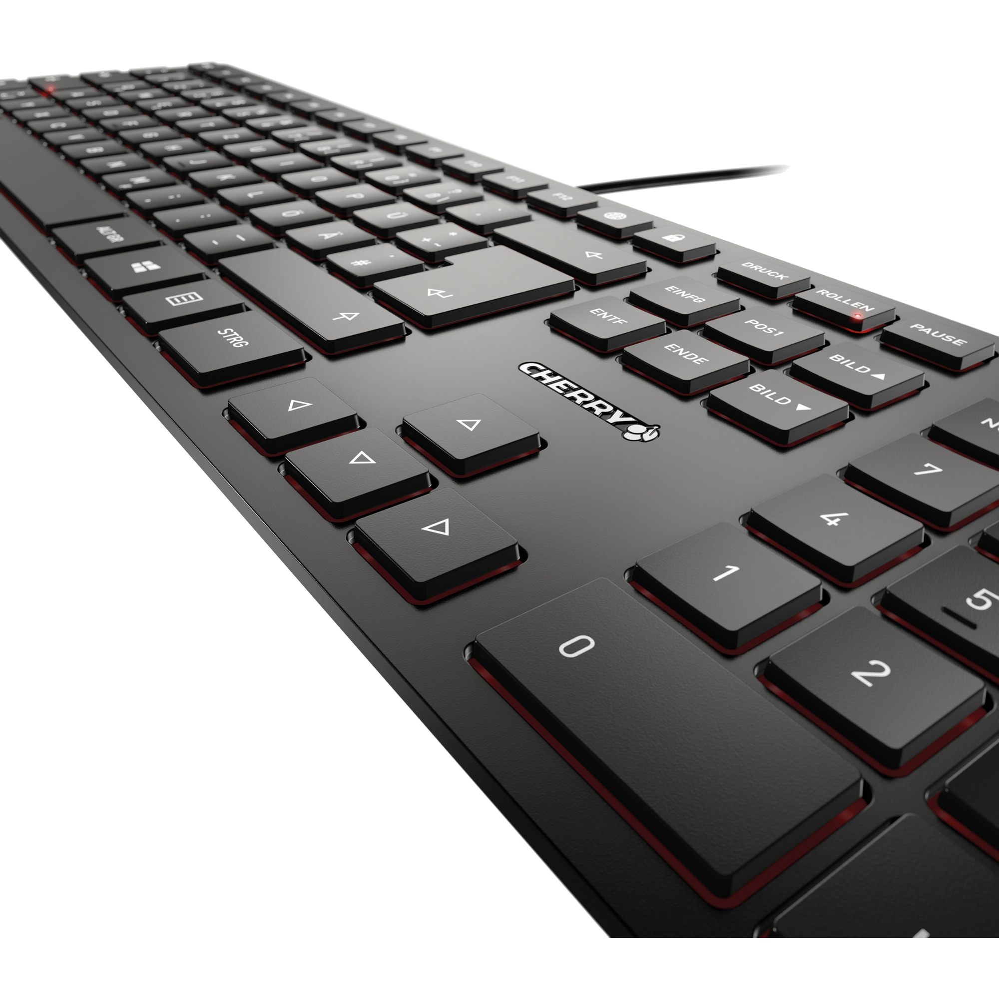 CHERRY Tastatur KC 6000 SLIM schwarz