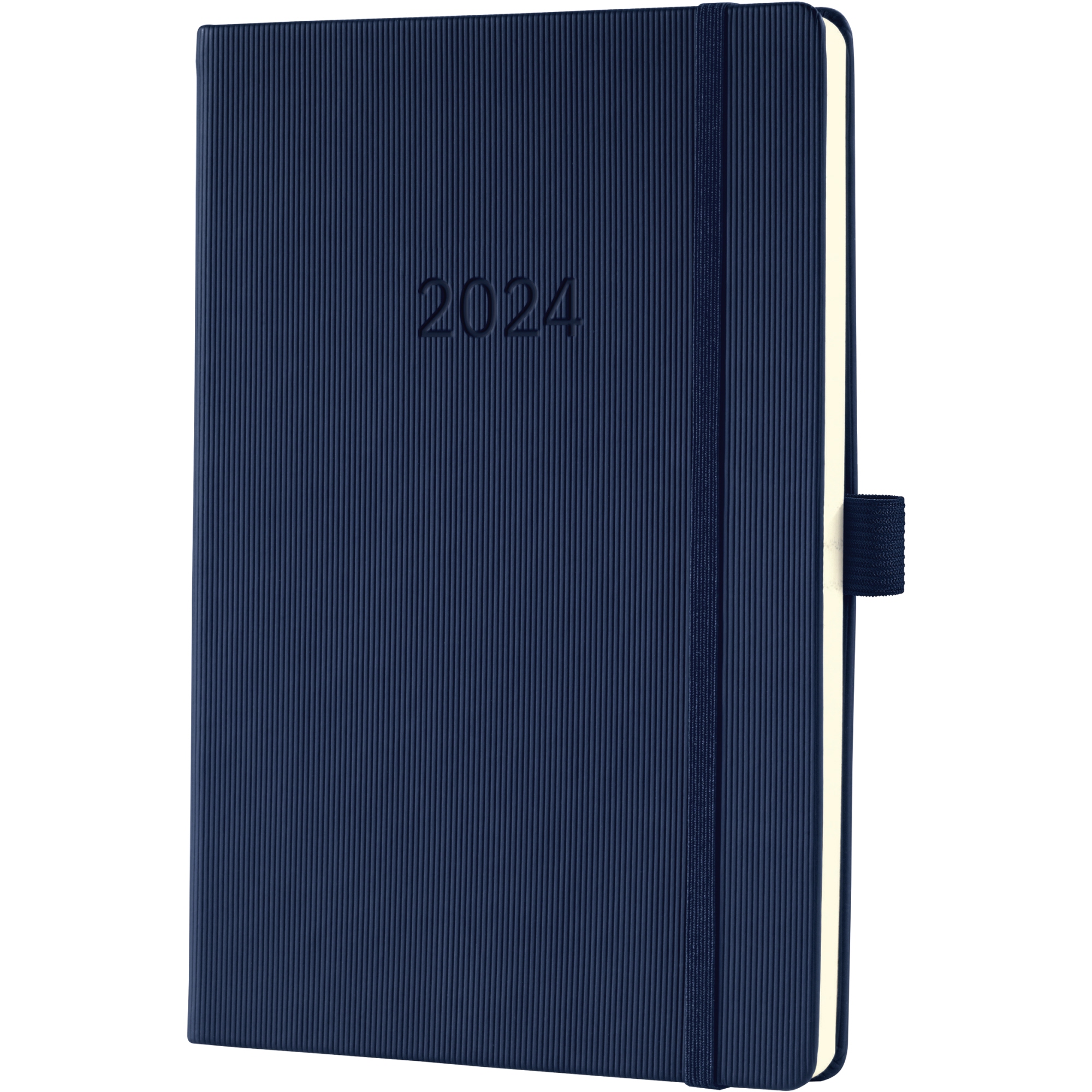 SIGEL Buchkalender CONCEPTUM® DIN A5 2024 Hardcover Softwave dunkelblau
