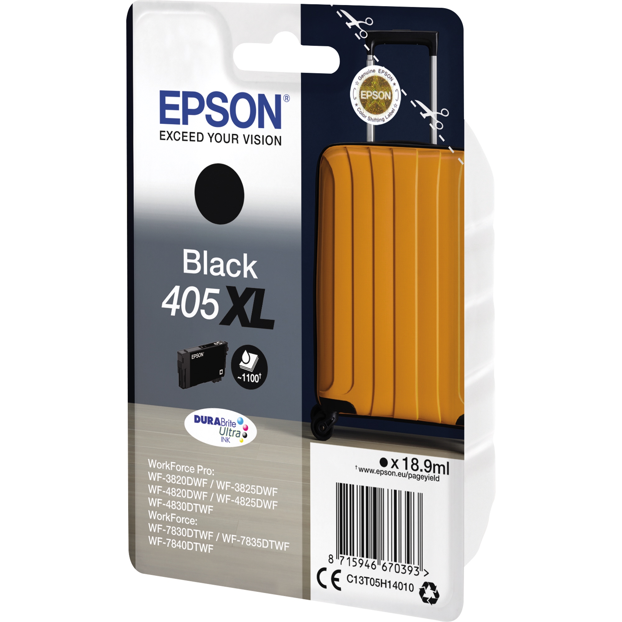 Tintenpatrone Epson 405XL schwarz 18,9ml (WF-38207830)