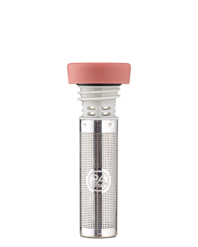 24BOTTLES® Flascheninfuser LID für Tee hellrosa, rosa