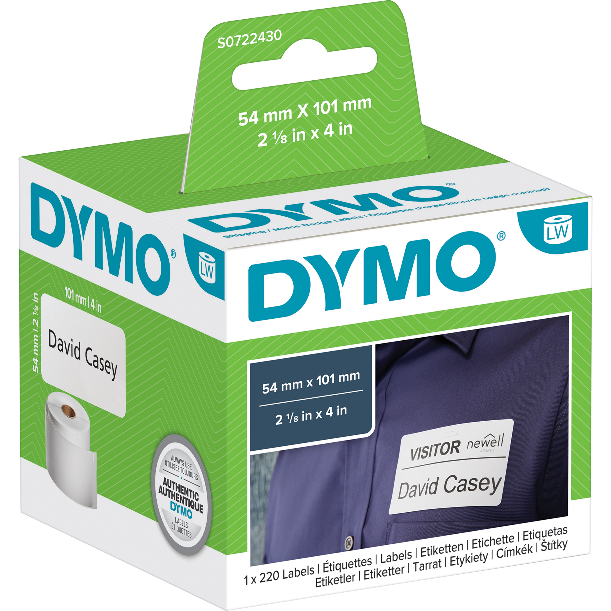 DYMO® Rollenetikett LW 101 x 54 mm