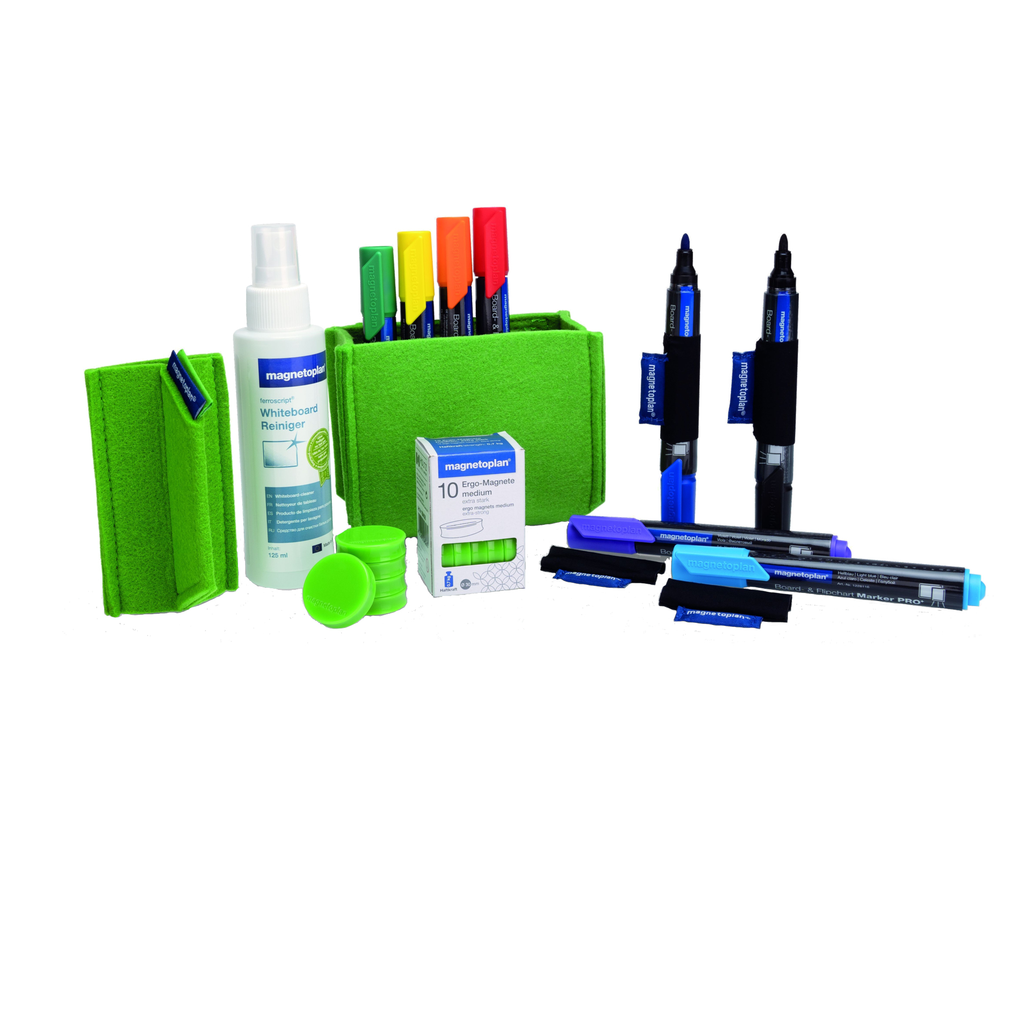 magnetoplan® Starterset Whiteboard Essentials Kit grün
