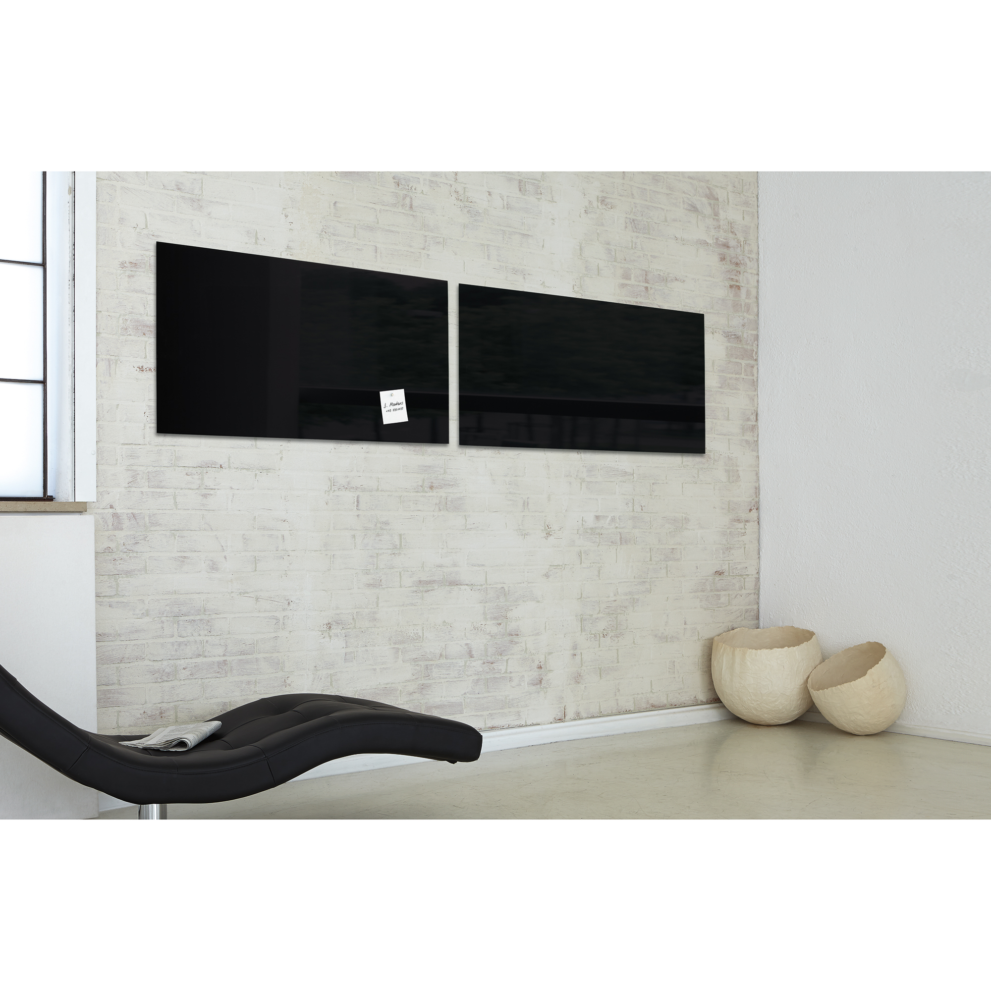 SIGEL Glasboard artverum® 91 x 46 cm schwarz