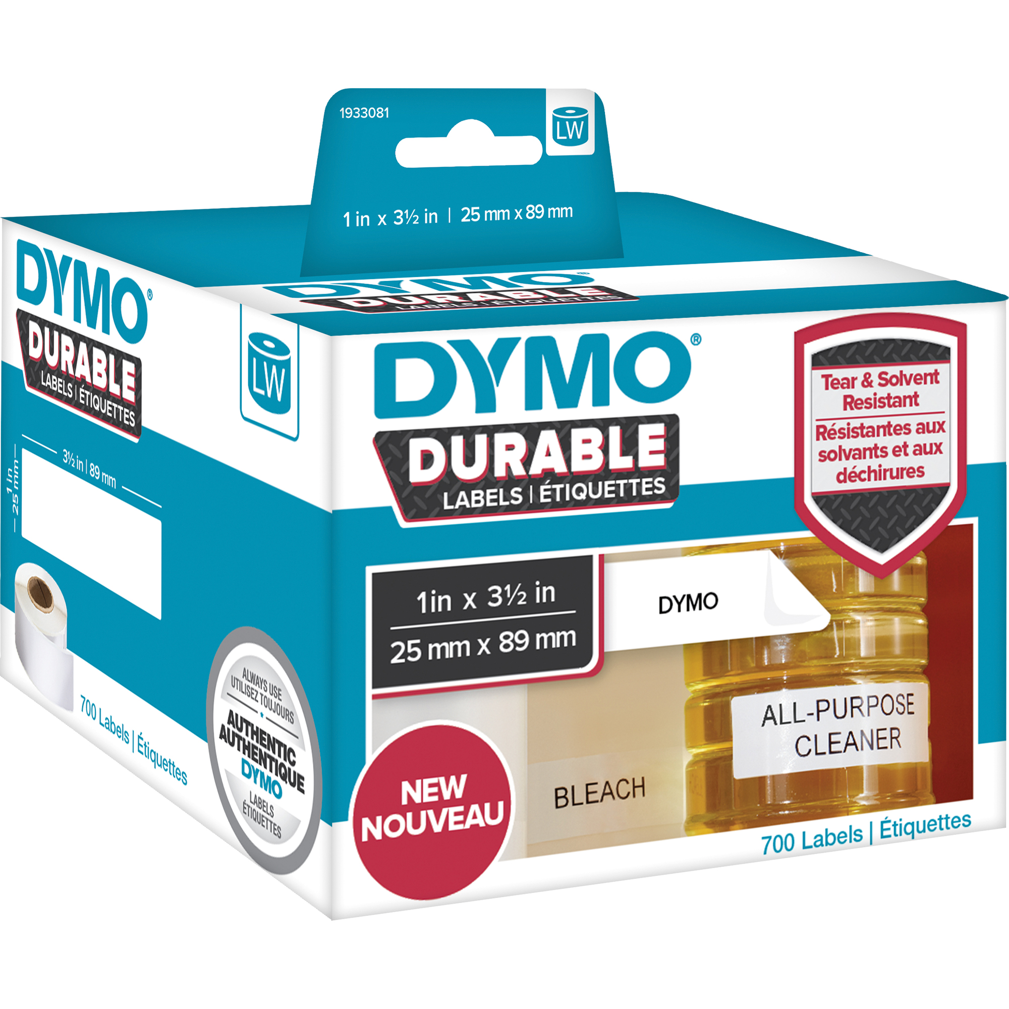DYMO® Hochleistungsetikett 89 x 25 mm 2 x 350 Etik./Pack.