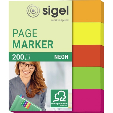 SIGEL Haftmarker Neon 12x50 mm