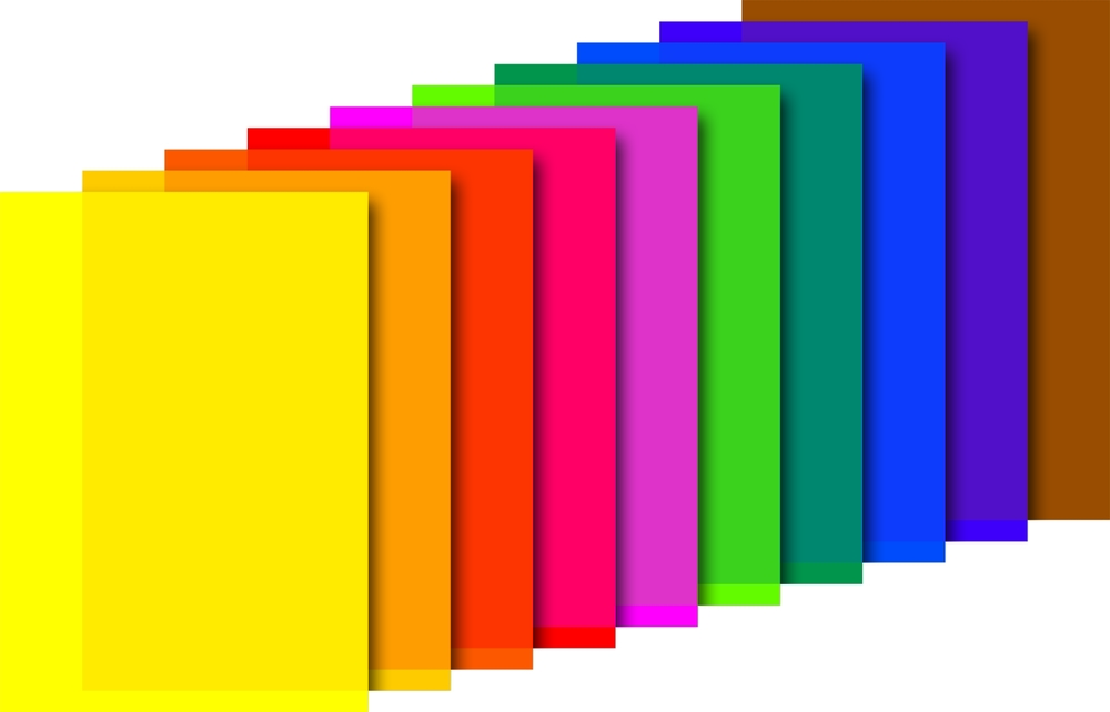 BRUNNEN Transparentpapier-Heft, verschiedene Farben, 10 Blatt