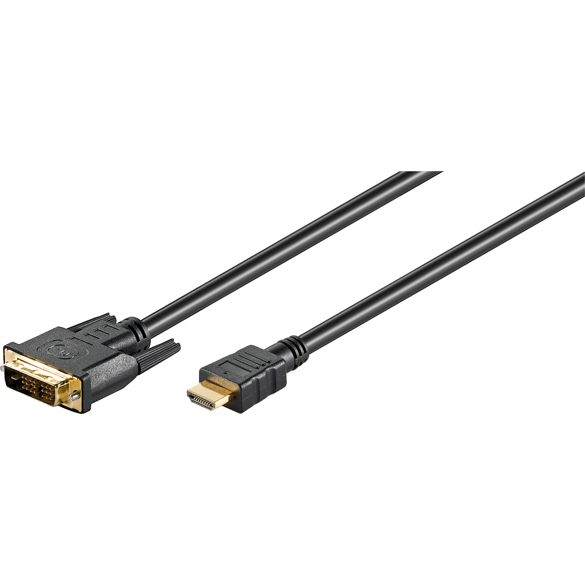 Goobay HDMI auf DVI-D Kabel 51581 Typ A DVI-D Stecker 3m schwarz