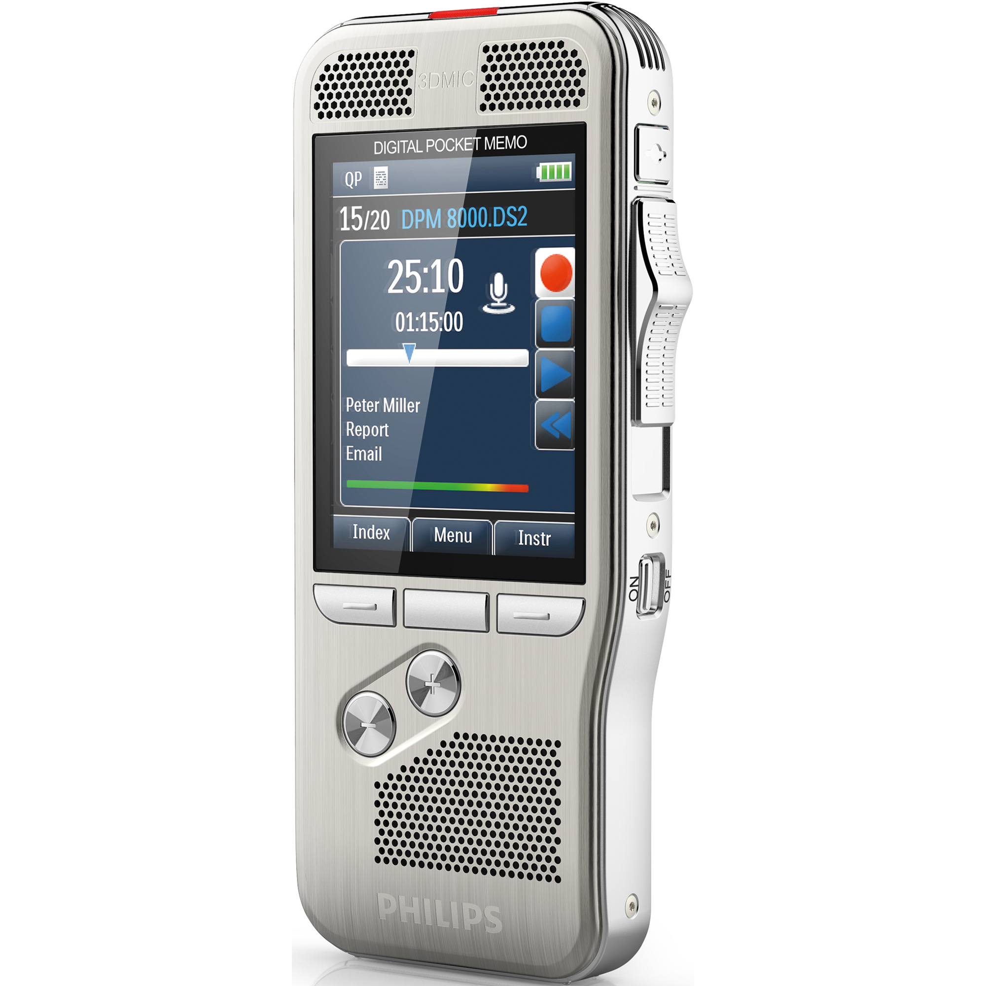 Philips Diktiergerät Digital Pocket Memo DPM810000