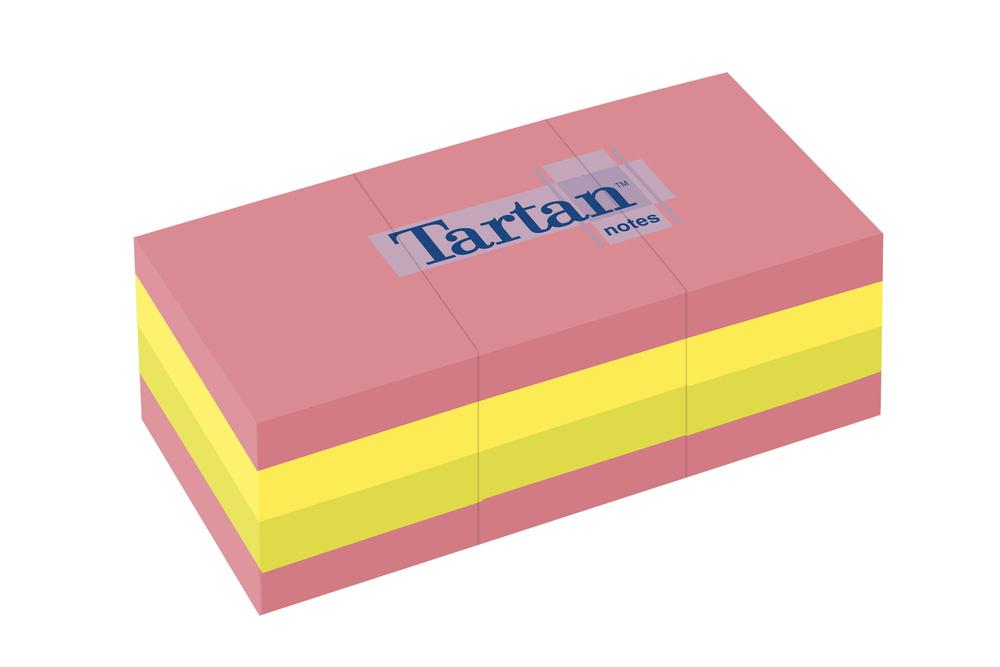 Haftnotiz Tartan neon 51 x 38 mm (B x H)