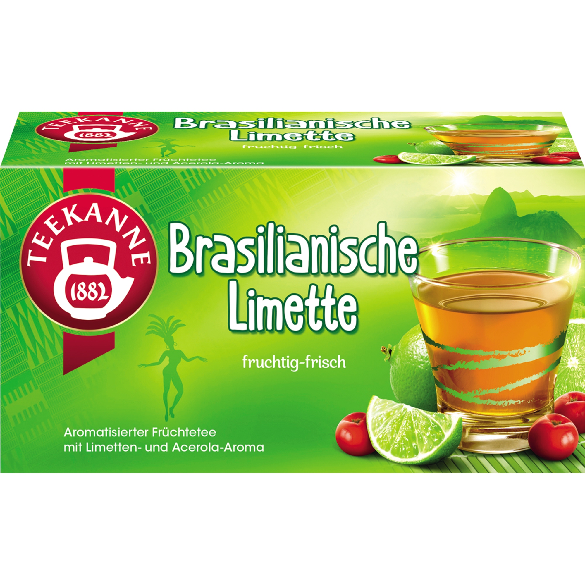 Teekanne Tee Länder Brasilianische Limette