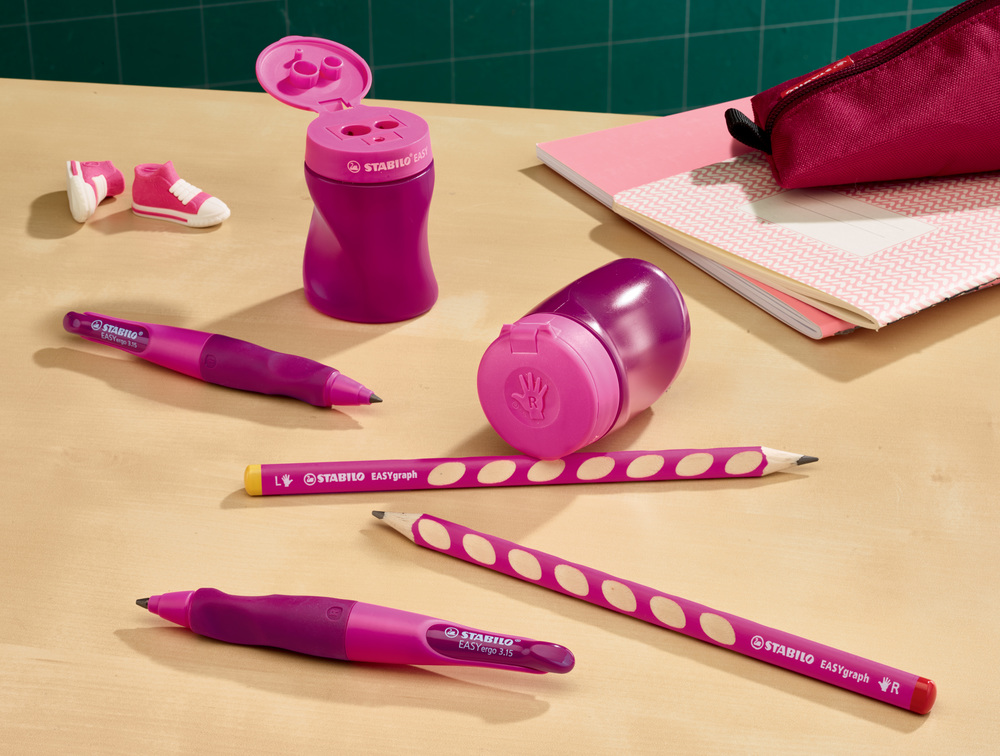STABILO® EASYgraph Bleistift HB für Linkshänder rosa