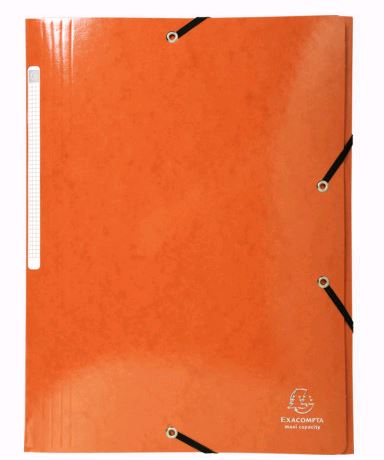 Brause Sammelmappe DIN A4 mit Gummizug orange