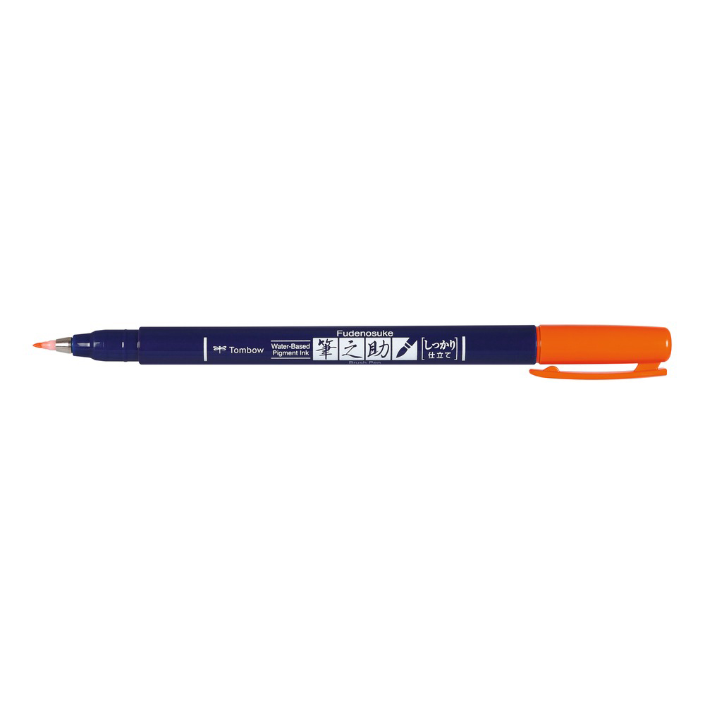 Tombow Brush Pen Fudenosuke orange
