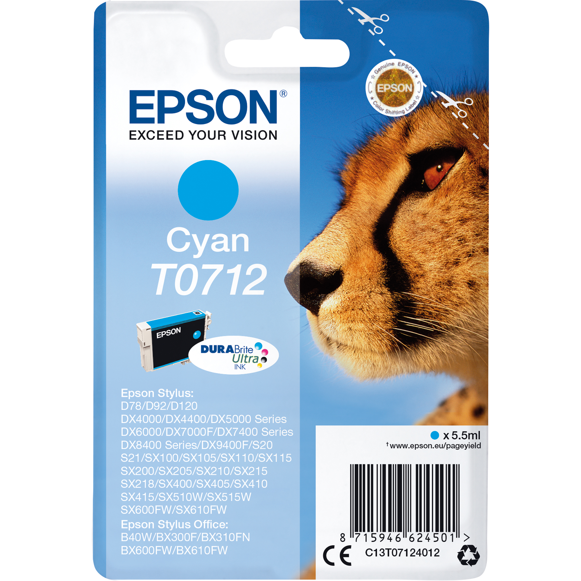 Epson Tintenpatrone T0712