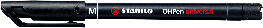 STABILO® Folienstift OHPen universal 1 mm permanent schwarz
