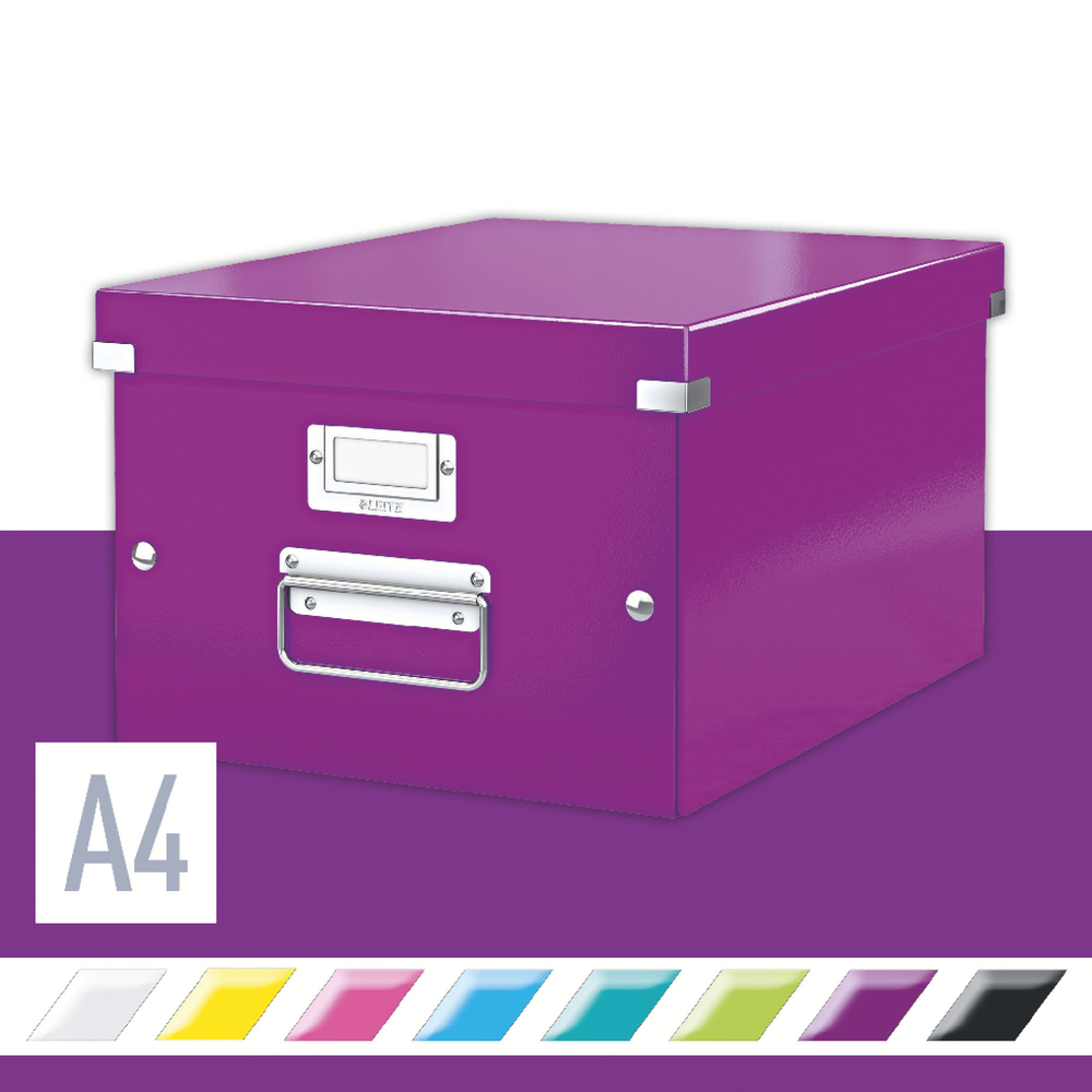 Leitz Aufbewahrungsbox Click & Store 28,1 x 20 x 36,9 cm (A4) violett