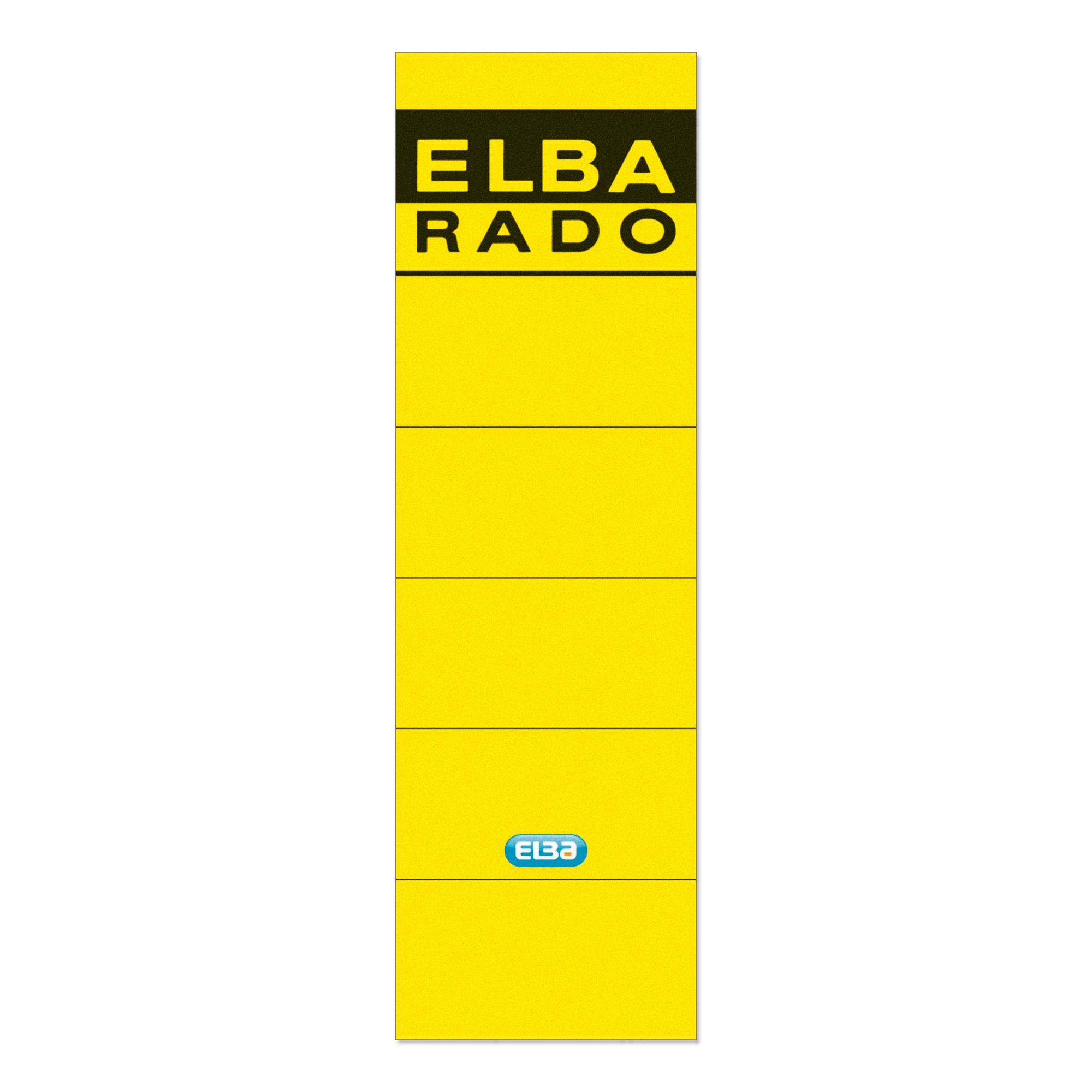 ELBA Ordnerrückenetikett breit/kurz schwarz gelb