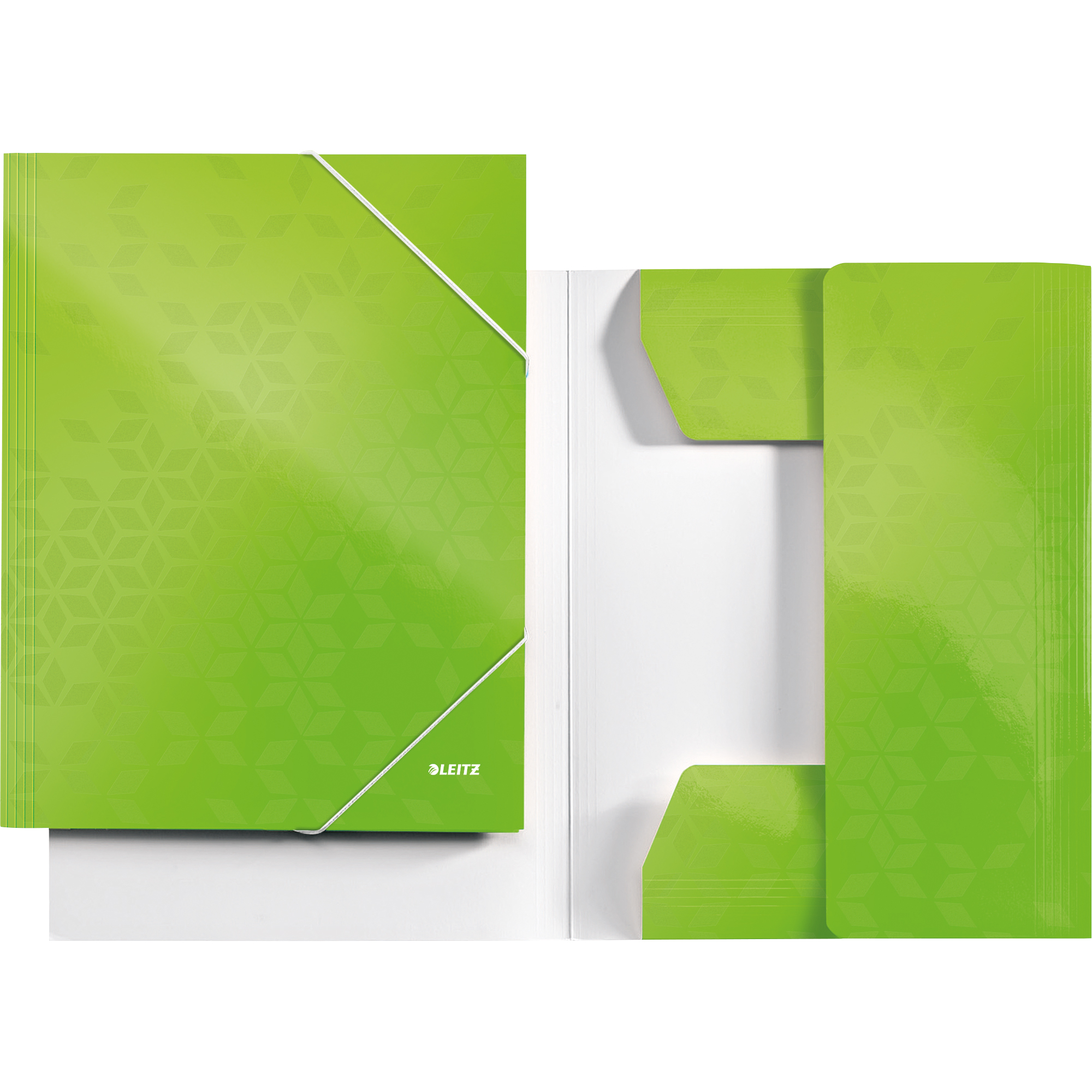 Leitz Eckspanner WOW Karton 250 Bl. (80g/m²) grün