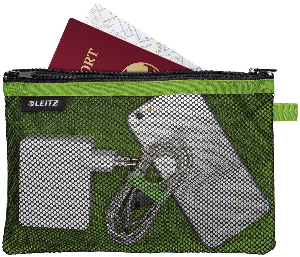 Leitz Reißverschlusstasche WOW Traveller 23 x 15 cm grün