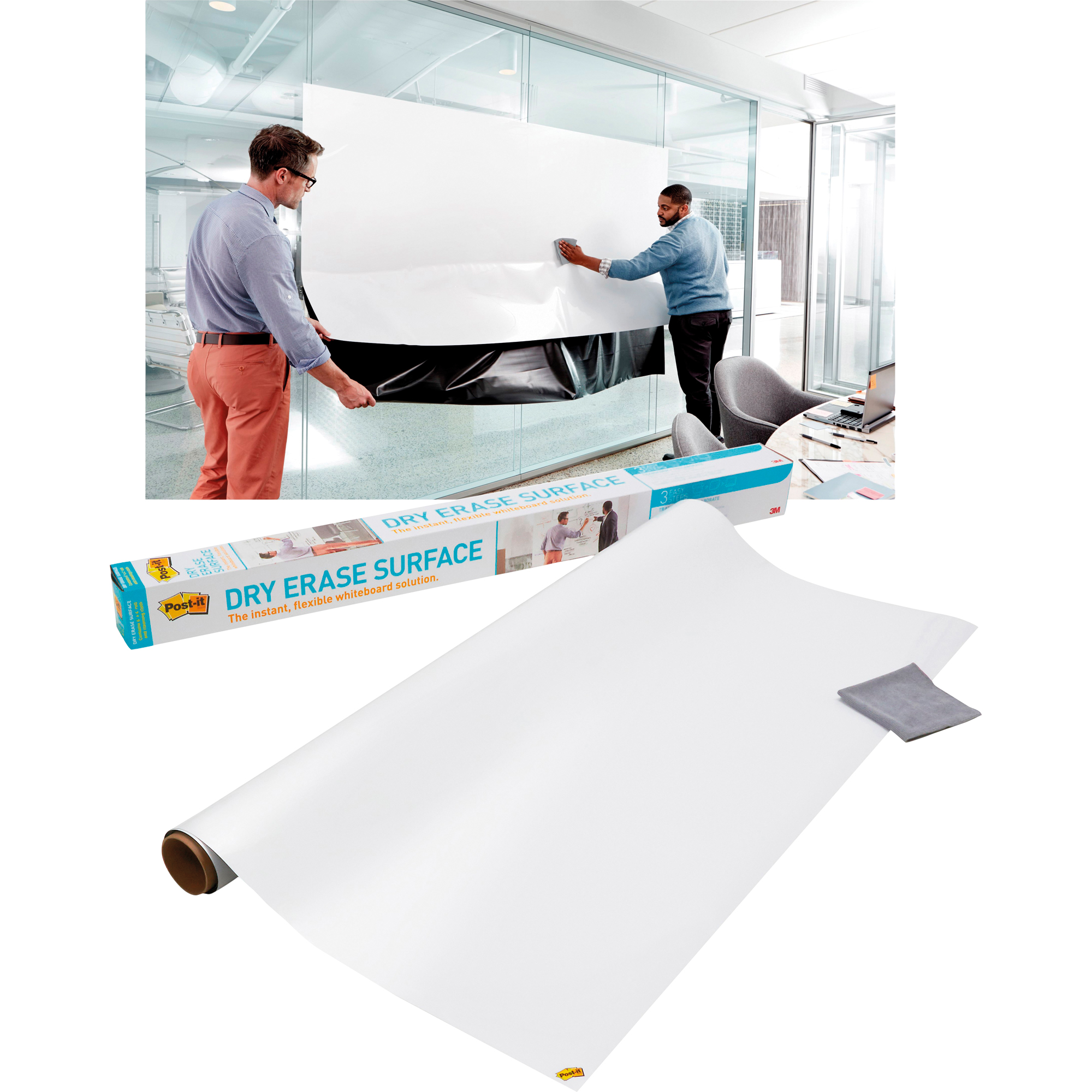 Post-it® Flipchartfolie Super Sticky Dry Erase 91,4 x 121,9 cm
