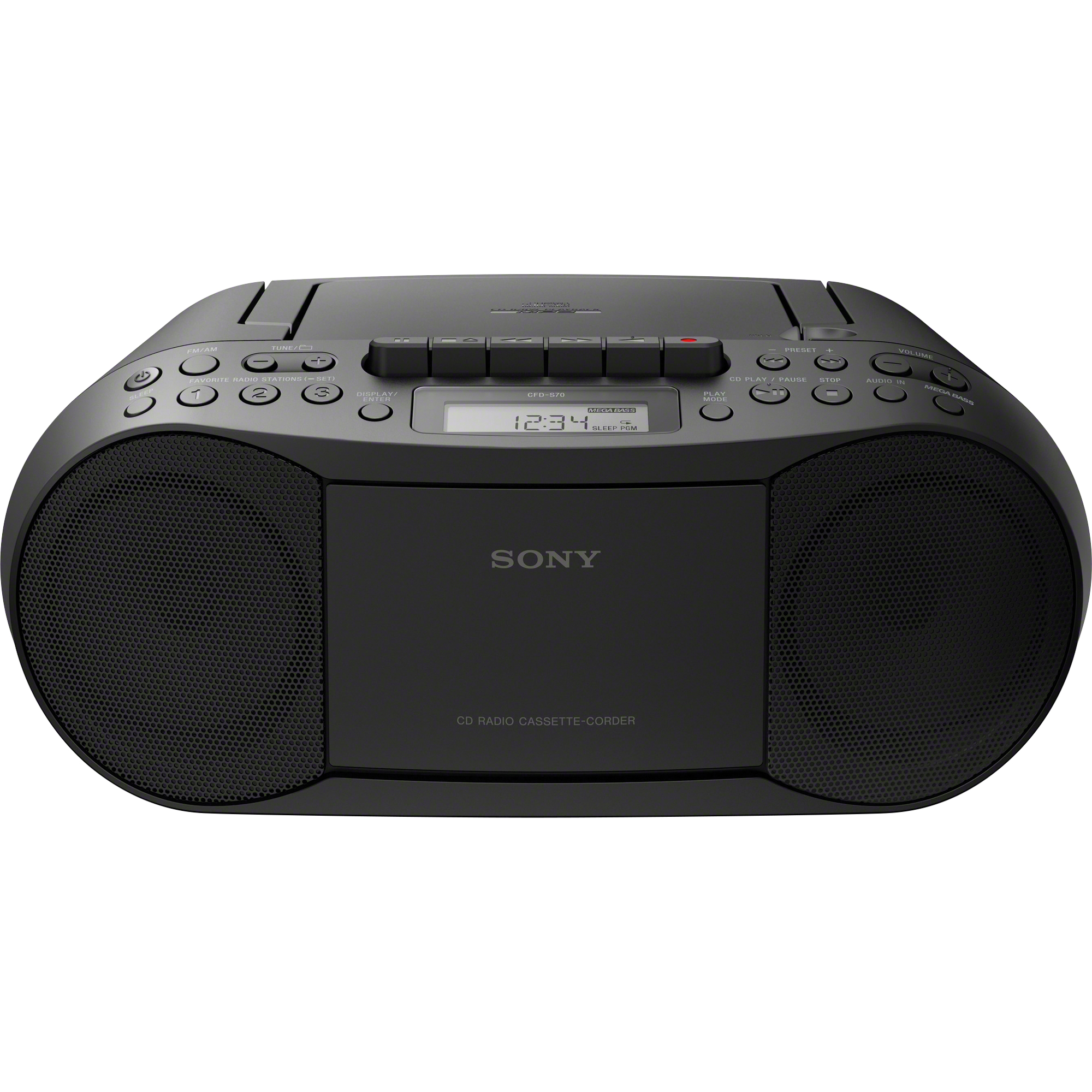 Sony CDKassetten-Radiorecorder CFD-S70B schwarz