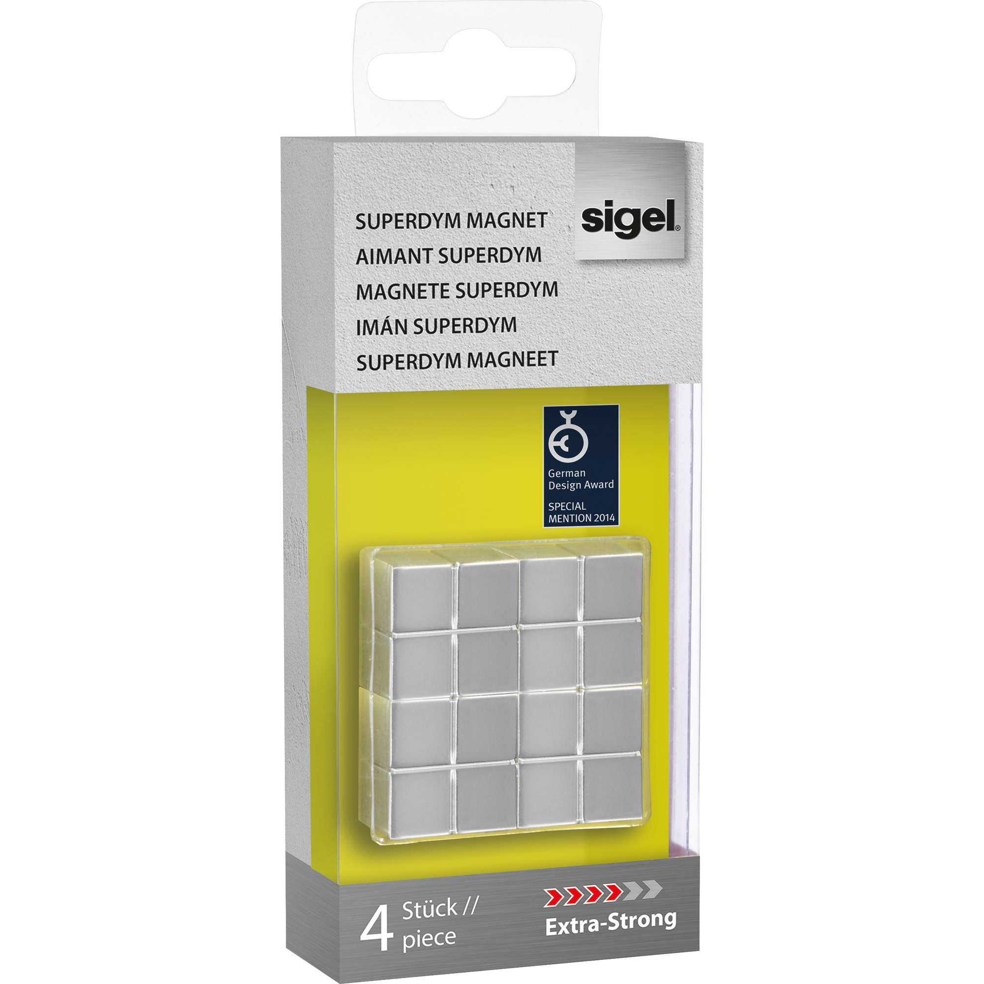 SIGEL Magnet SuperDym C10 Extra-Strong 4 St./Pck.