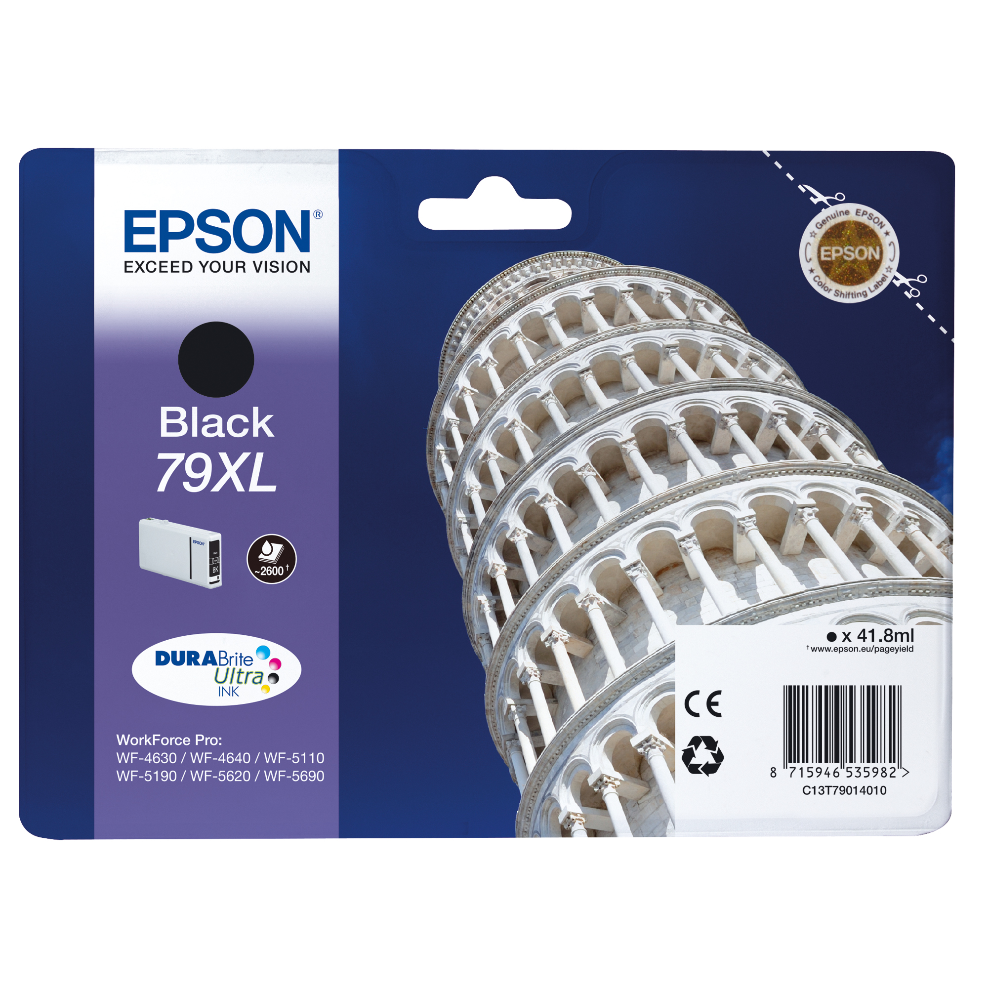 Epson Tintenpatrone 79XL ca. 2.600 Seiten schwarz