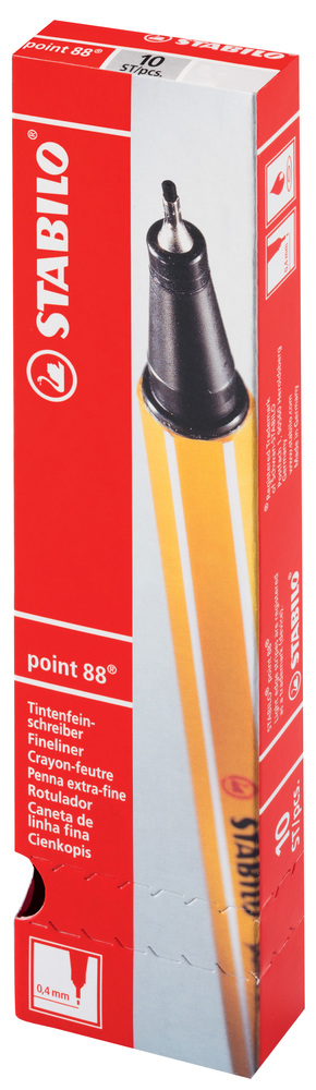 STABILO® Fineliner point 88® schwarzgrau, grau