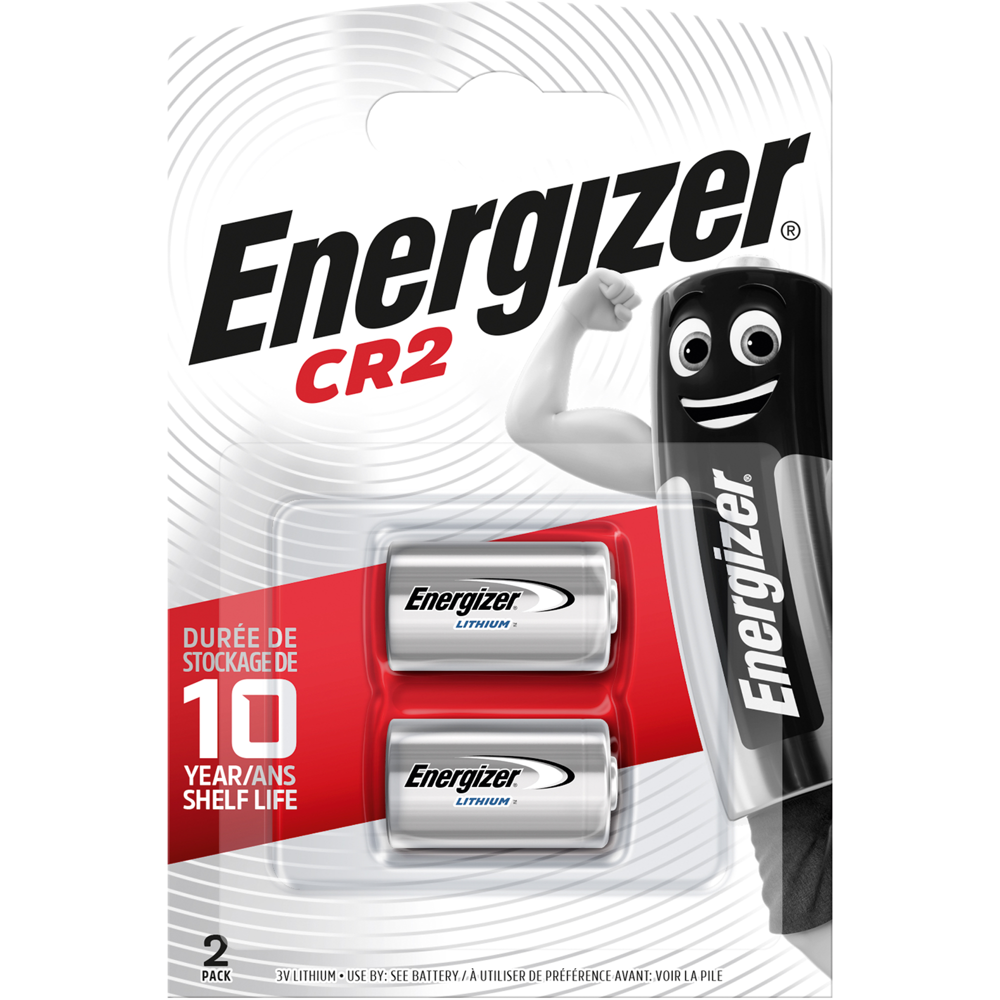 Energizer Fotobatterie CR2 E300783802 Lithium 2 St.Pack.