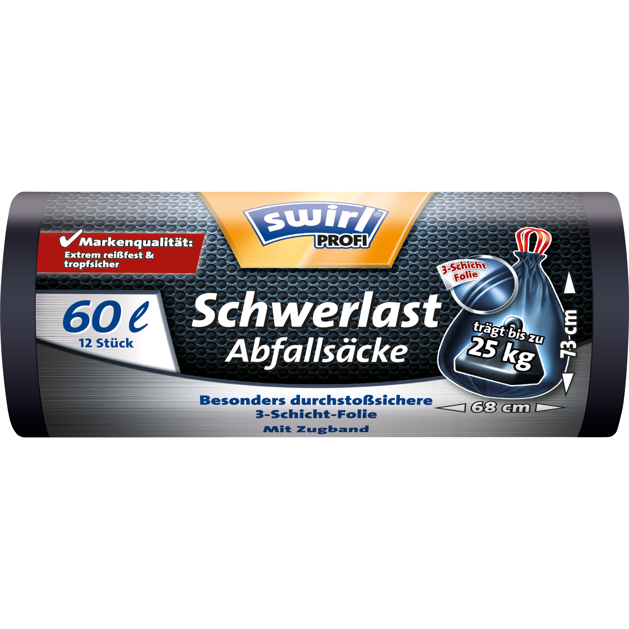 Swirl® Schwerlast-Abfallsack PROFI 60 Liter