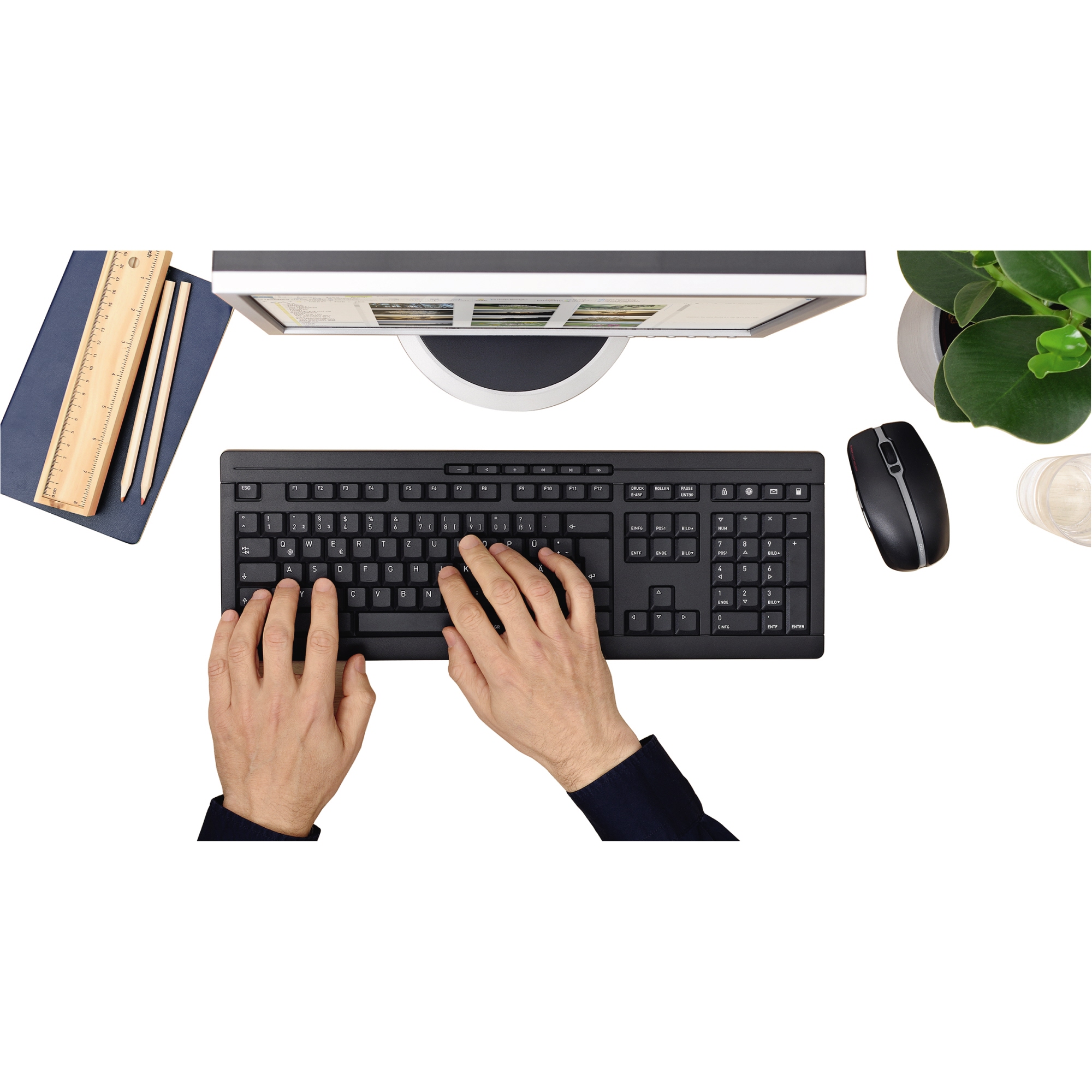 CHERRY Tastatur-Maus-Set Stream JD-8500DE schwarz