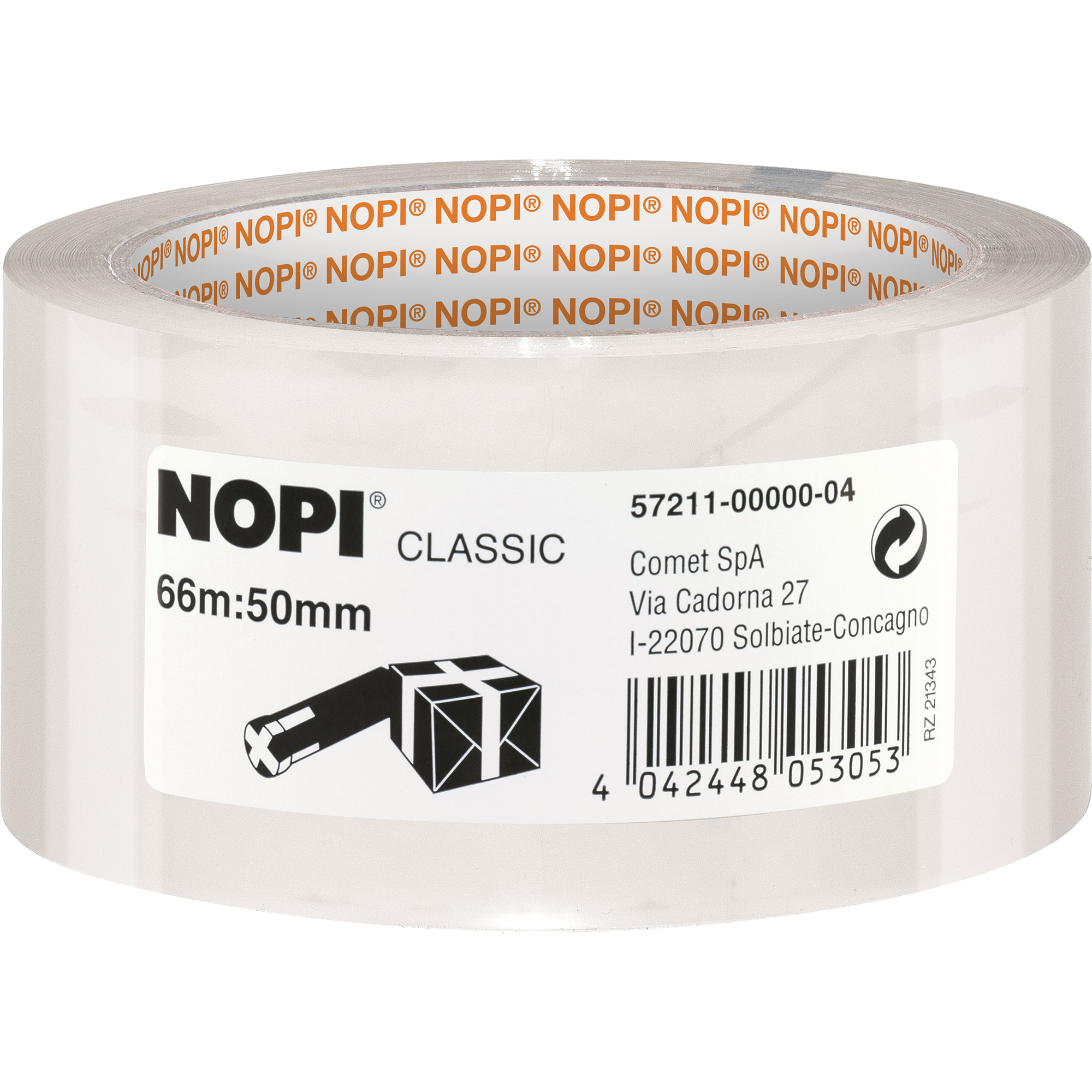 NOPI® Packband Classic 50 mm x 66 m transparent