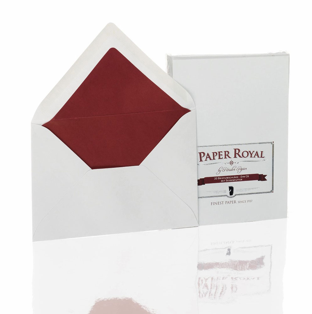 Rössler Briefumschlag Paper Royal - DIN C6 eisgrau